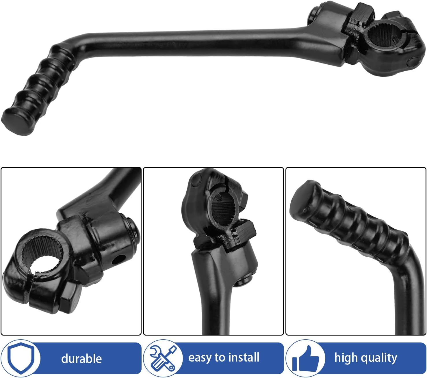 YOXUFA 16Mm Kickstart Lever for 125Cc 140Cc 150Cc 160Cc 200Cc 250Cc SSR KX KLX YX CB CG YCF SDG Apollo Coolster Taotao Kayo Pitster Pro Suzuki DRZ Piranha Thumpstar Lifan Atomik Pit Dirt Bike Parts image number 6