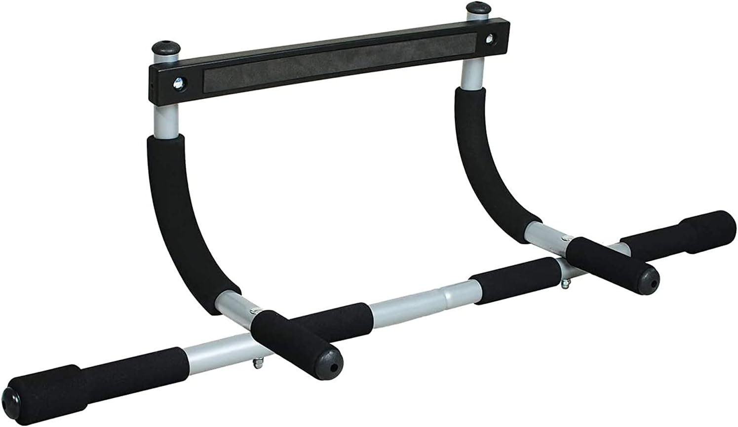Iron Gym Pull-Up Bar - Total Upper Body Workout Bar for Doorway, Adjustable Width Locking, No Screws Portable Door Frame Horizontal Chin-Up Bar, Fitness Exercise image number 2