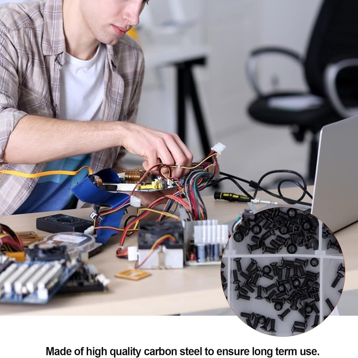 600Pcs Laptop Screws, M2 M2.5 M3 Laptop Notebook Computer Screws Set Kit for IBM HP Dell Samsung Sony Toshiba Gateway Acer Lenovo (12 Sizes) image number 4