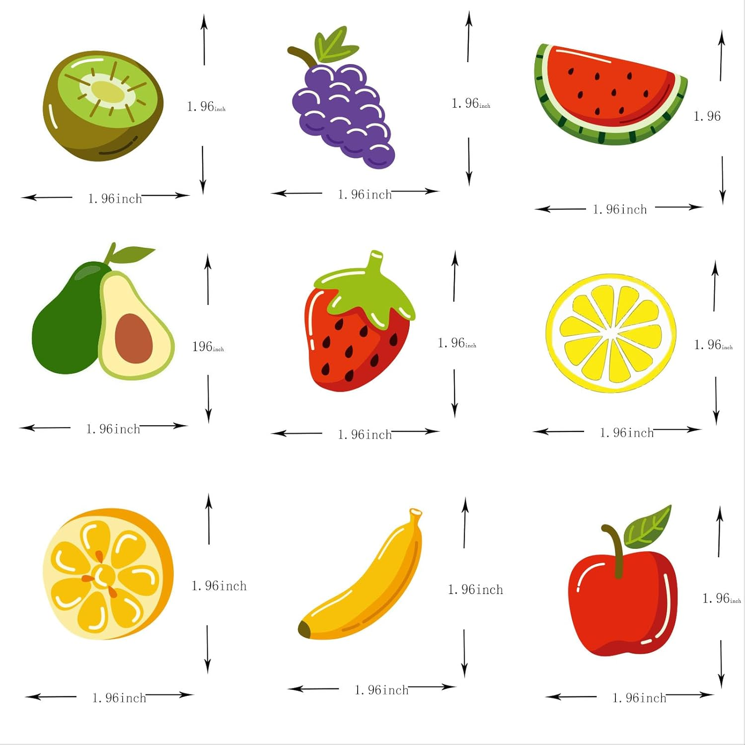 36Pcs Fruit Happy Birthday Cupcake Toppers Tropical Summers Cupcake Dessert Muffin Food Cake Picks Hawaii Fruit Baby Shower Wedding Party Themed Birthday Party Supplies image number 5