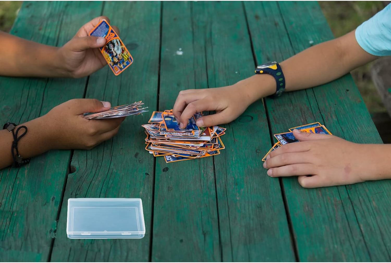 18 Pcs Clear Plastic Playing Card Boxes Snaps Closed Poker Gaming Playing Card Deck Cases Holder Plastic Storage Box Clear Trading Card Box Plastic Card Storage Organizer for Bank Business Card - 10Pcs image number 6