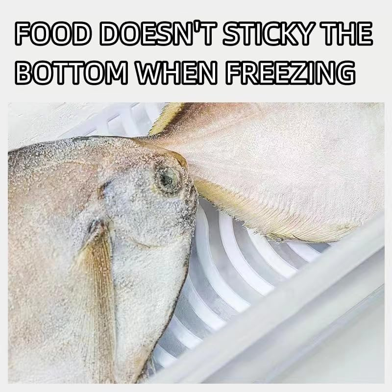 6 Pcs Stackable Fridge Organiser Bins with Lids and Removable Drain Basket, Fresh Container Food Storage Containers for Fruit & Vegetable Storage or Wash, Kitchen Storage & Organisation（Small） image number 1