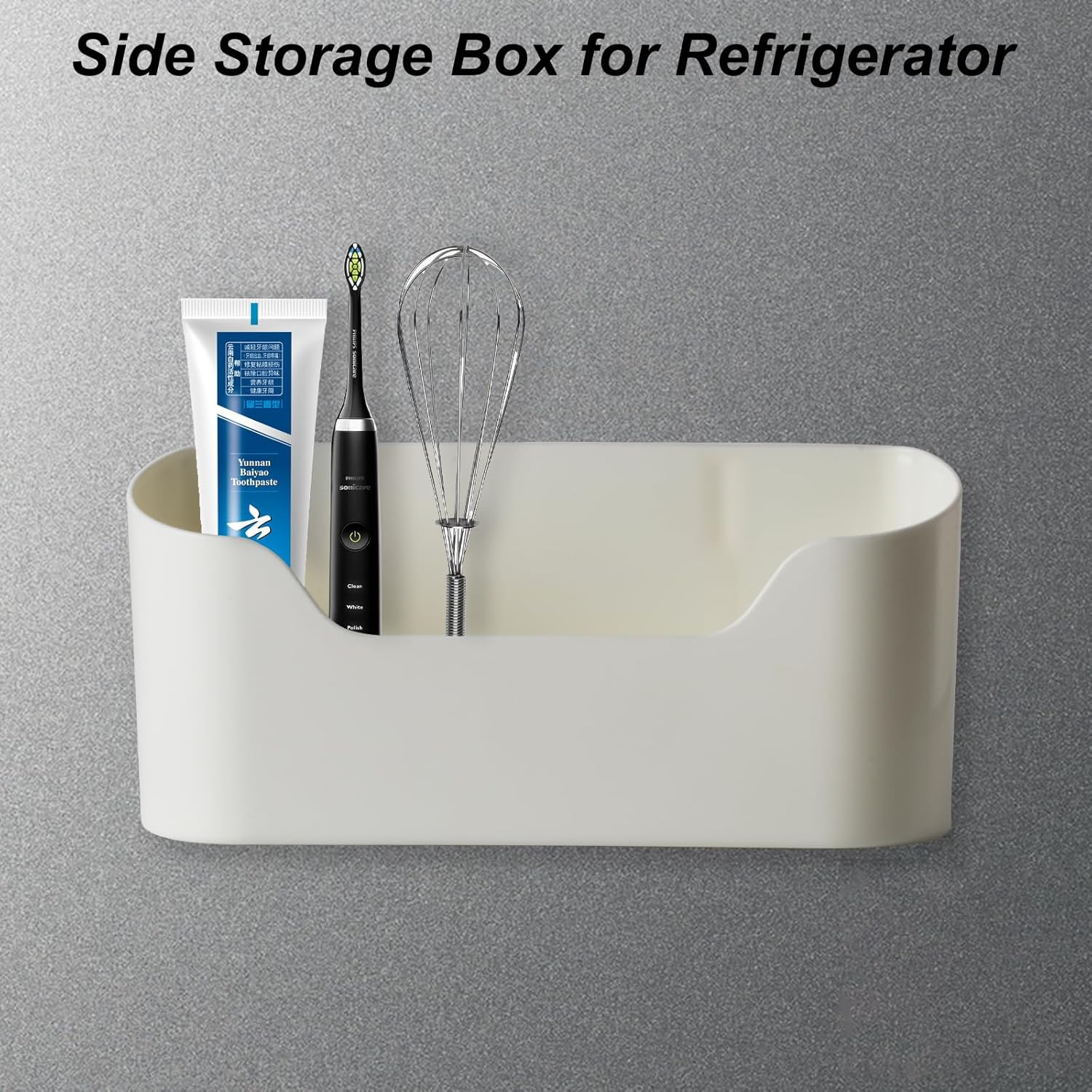 2 Pcs Wall Mounted Cabinet Door Storage Boxes - Bathroom & Kitchen Organiser for Fridge, Sink & Cupboard image number 1