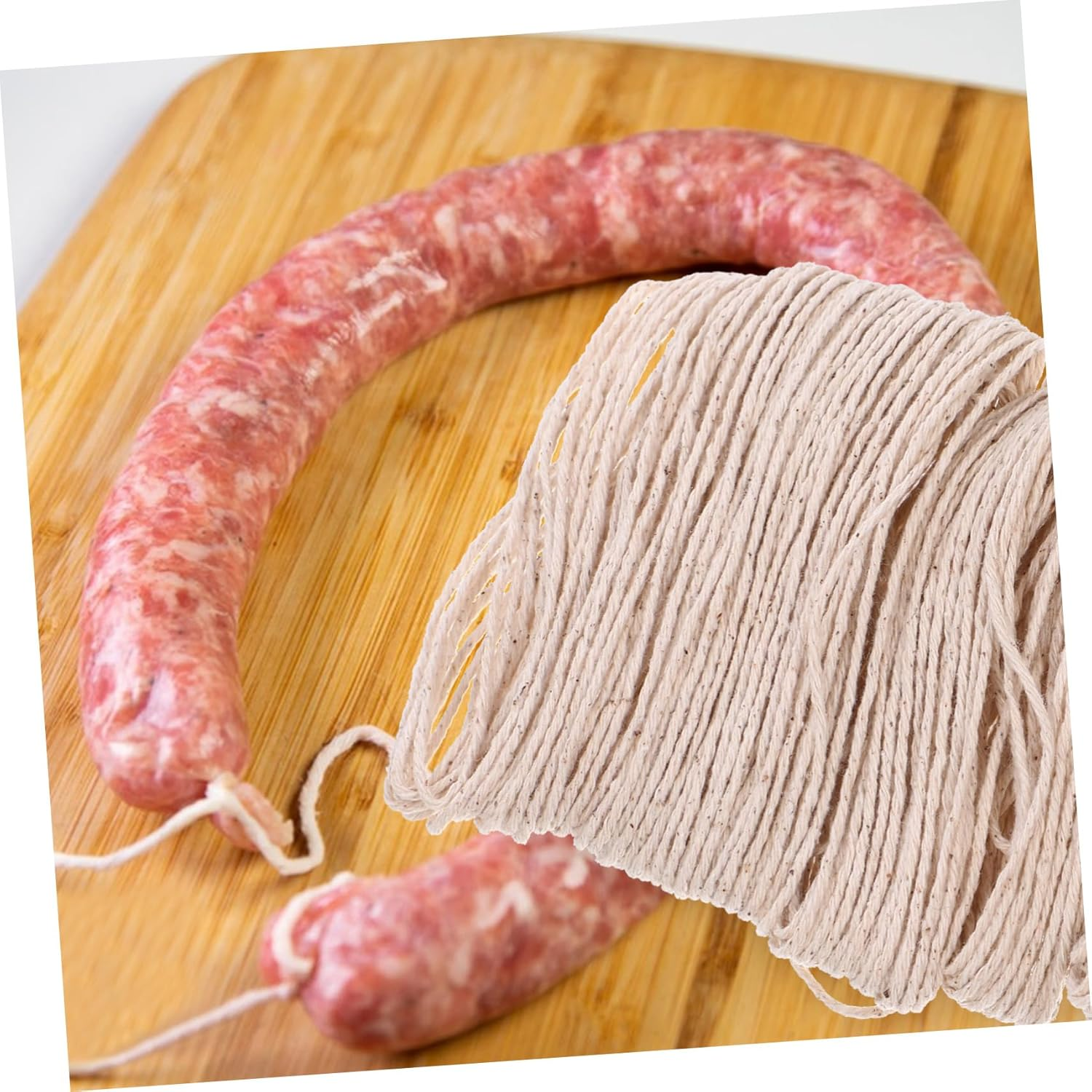 Cotton Butcher Twine Meat Tying String Kitchen Cooking Thread Natural Food-Grade Cotton Rope 30M for Sausage Wrapping and Meat Packaging