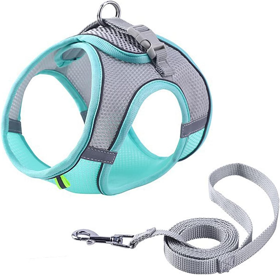 Cat Harness and Lead Set, Breathable Cat Leash with 1.5M/4.9 Ft Traction Rope, Adjustable Escape Proof Soft Cat Vest Harness with Reflective Strip for Walking, Jogging, Outdoor Activity (M) image number 4