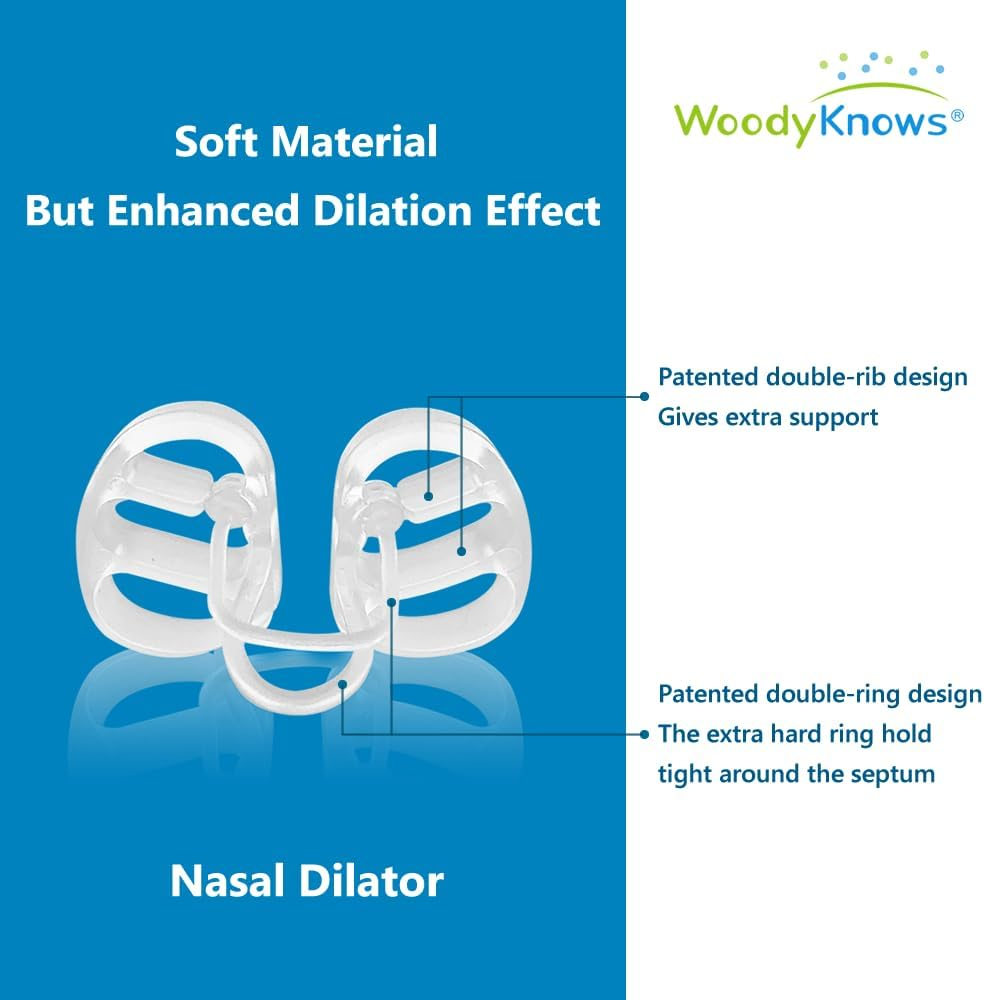 Woodyknows Super-Support Nasal Dilator, Improves Sleep and Sports Airflow, Nasal Congestion and Nose-Related Snoring Aid (Trial XS/S/M/L) image number 4