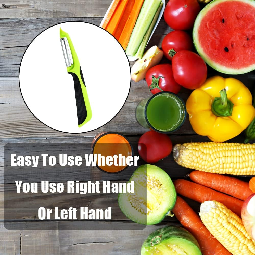 2 Pcs Peeler Stainless Steel Swivel Peelers Anti-Slip Sharp Potato Peelers Kitchen Vegetable Peelers for Kitchen, Veggie, Carrot, Fruit