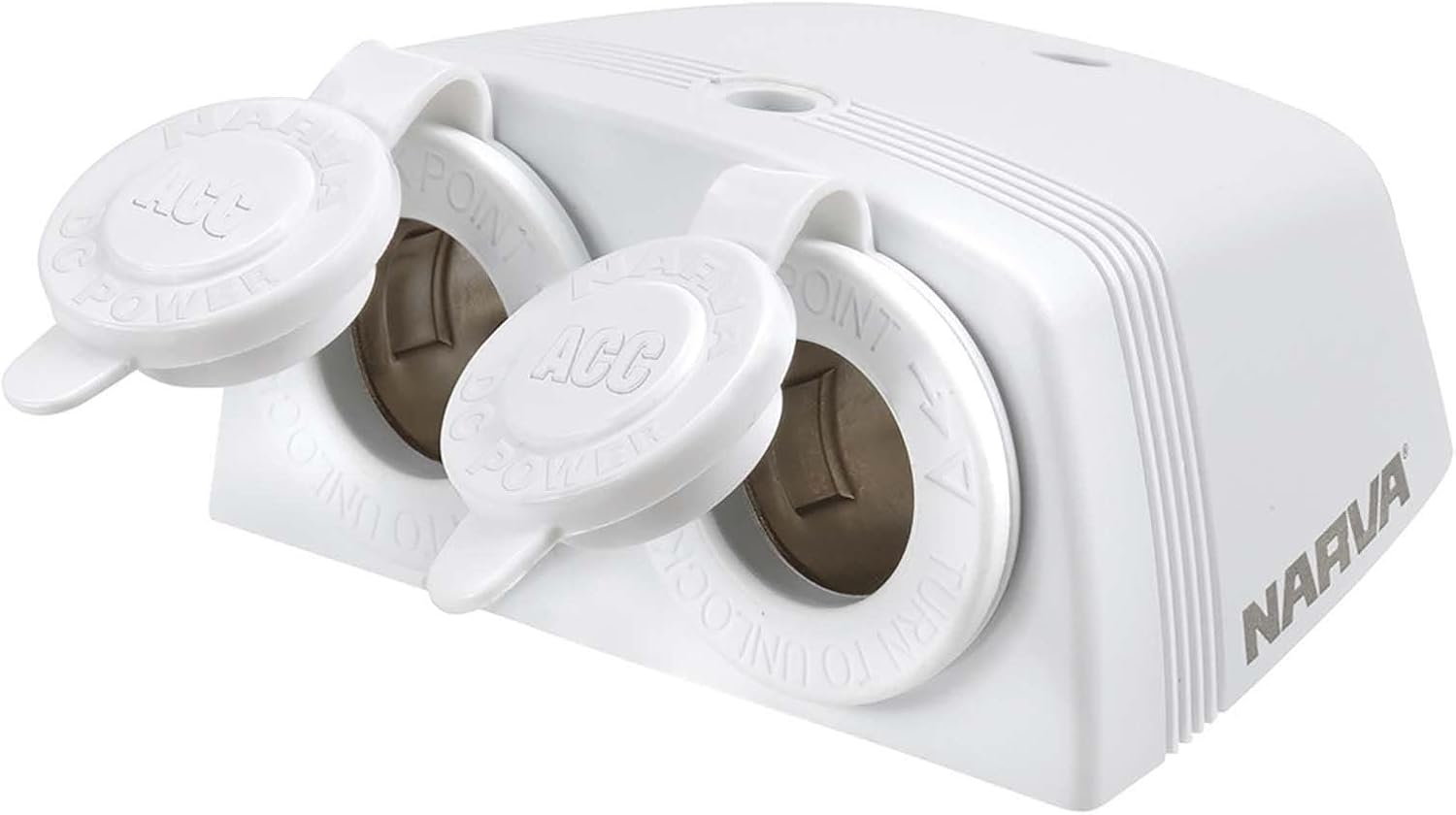 Narva 20A Surface Mount Heavy Duty Twin Accessory Socket