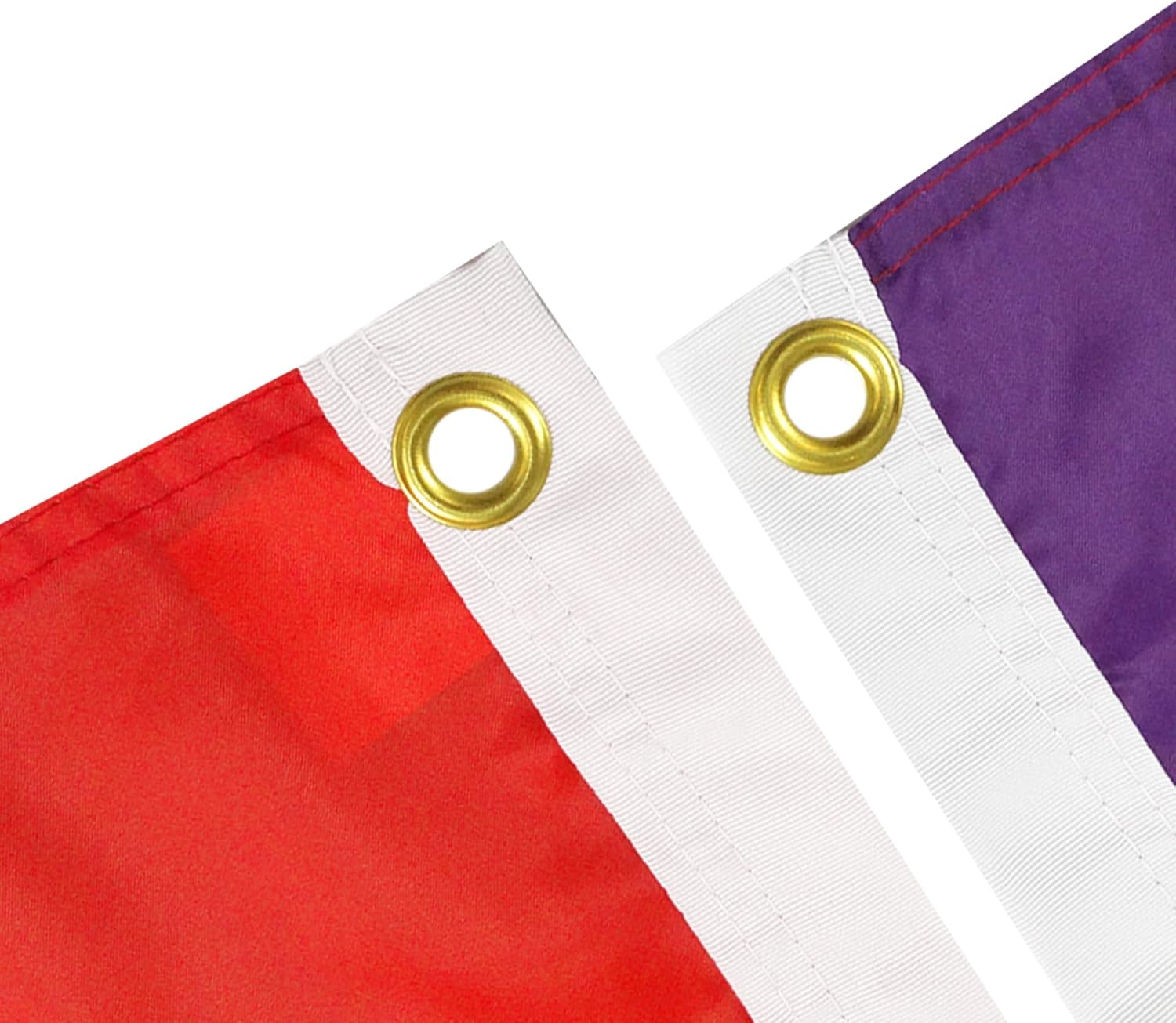 Rainbow Pace Letter Flag 3' X 5' - Peace Flags 90 X 150 Cm - Banner 3X5 Ft - AZ FLAG image number 1