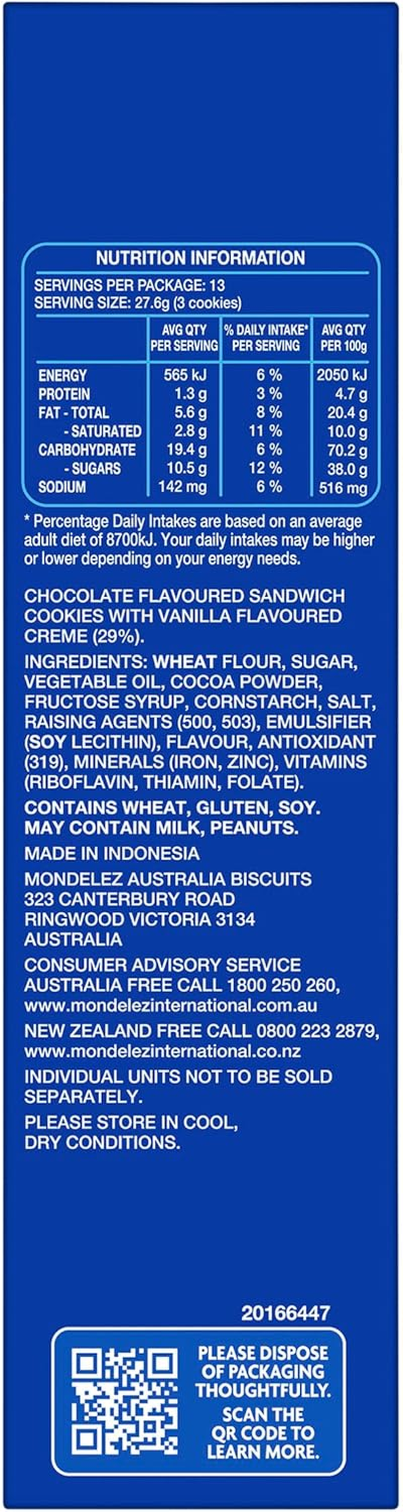 OREO Original Sandwich Biscuit Family Pack 358G image number 5