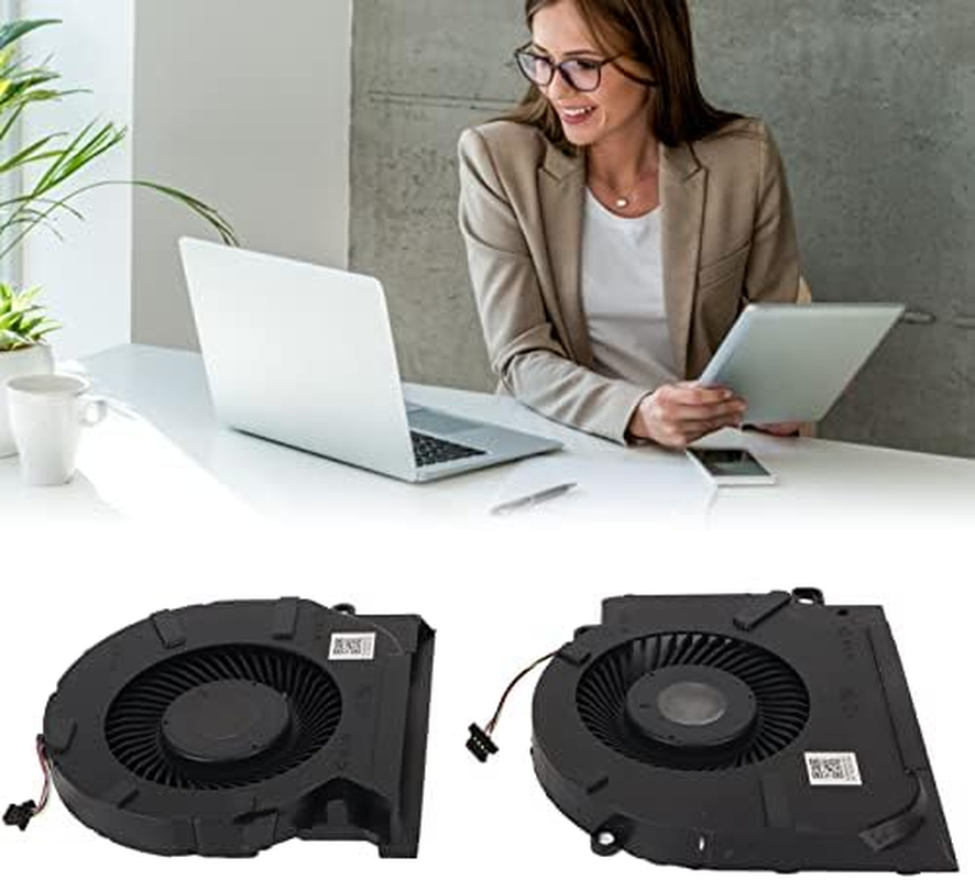 Laptop Cooling Fan, 4 Pin Replacement Cooling Fan for OMEN 15 EK TPN Q236 Fans Cooler Radiator M04216 001 ND8CC02 19J22 19J23 M04215 001 ND8CC03 19C23 (CPU+GPU) image number 5