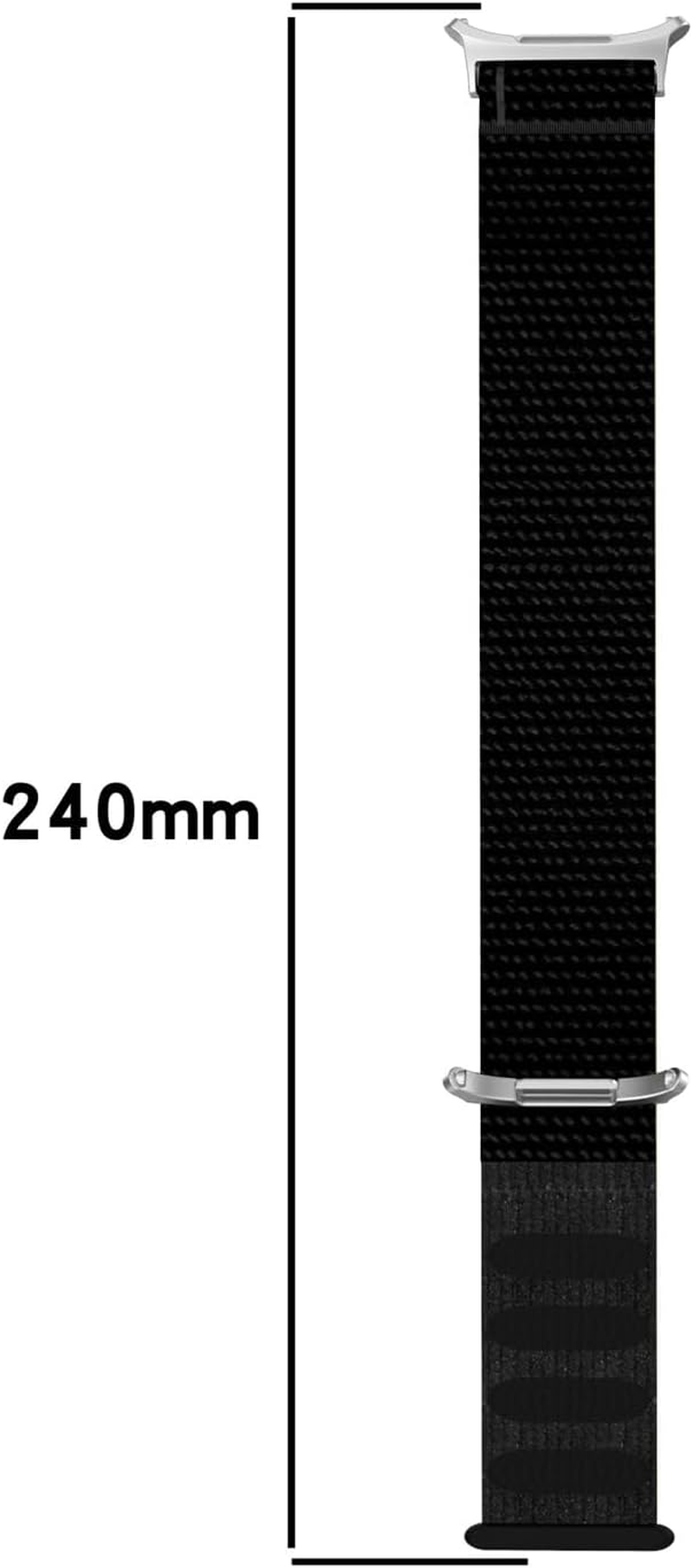 Vevexiao No Gap Nylon Strap Compatible with Samsung Galaxy Watch 7 Ultra Band, Woven Nylon Sport Replacement Bands for Galaxy Watch 7 Ultra 47Mm Women Men Wristband