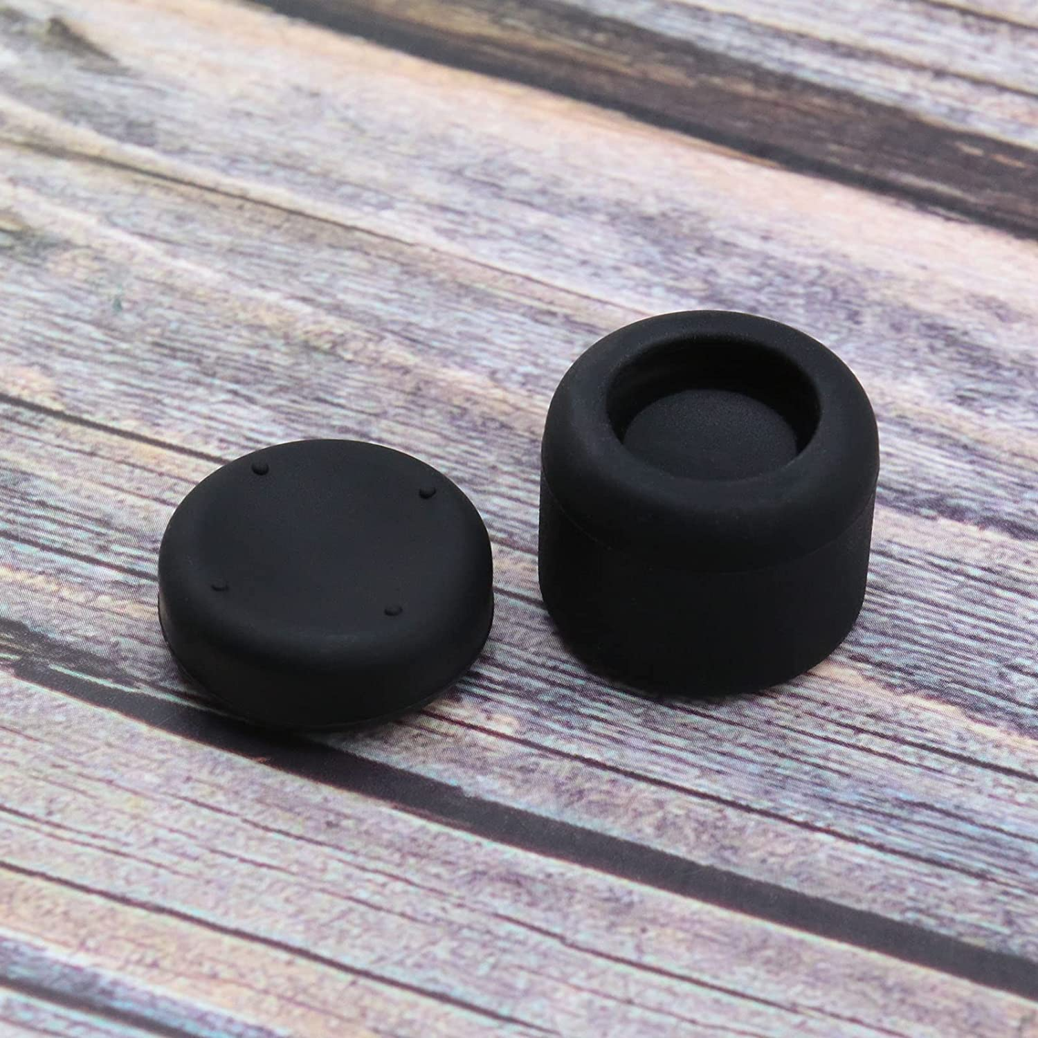 4 Pairs Thumb Grips with 1 Pair R2 & L2 Trigger Extenders Compatible with PS5 Controller Thumbsticks Joystick Cover Rubber Thumb Caps image number 4