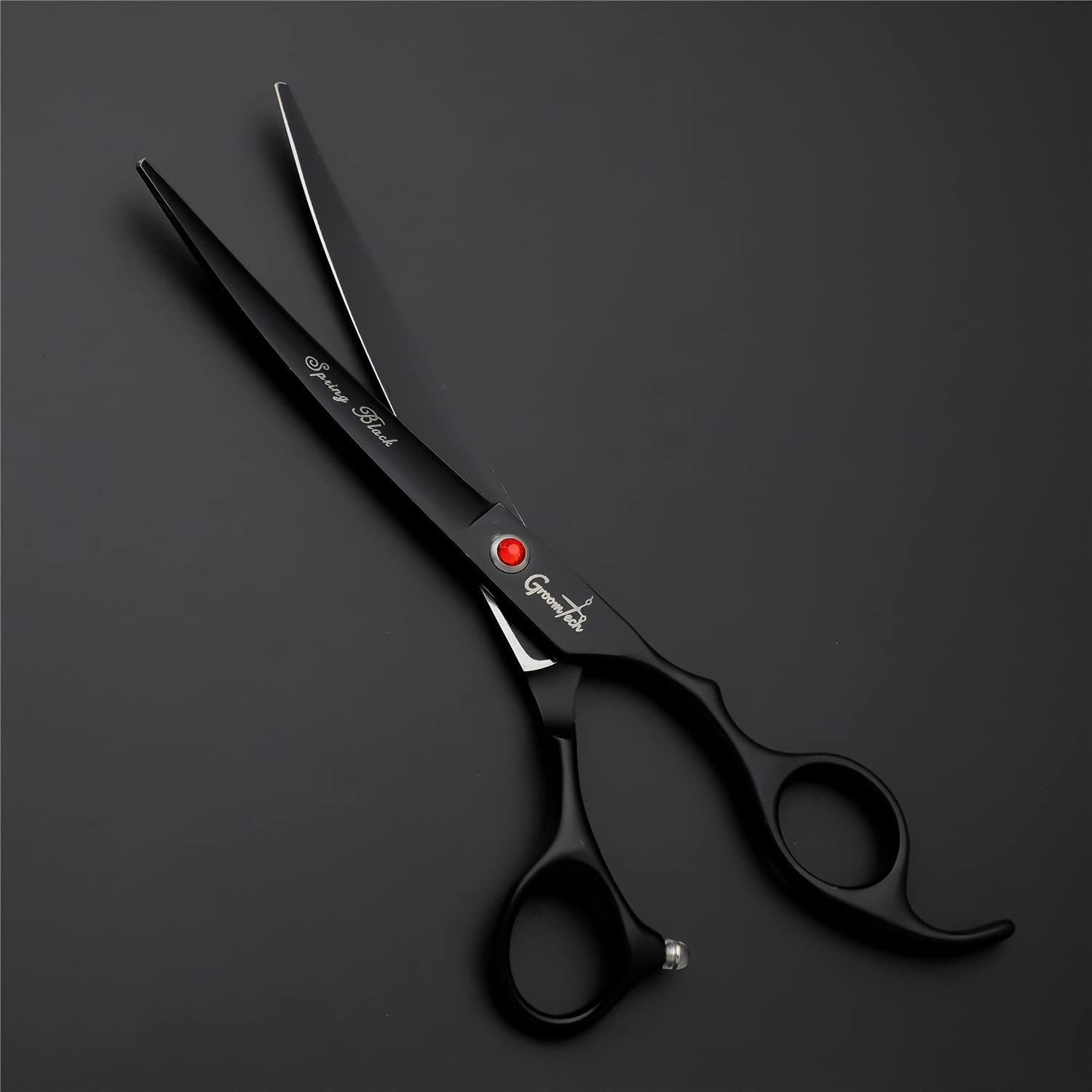 Spring Black Pet Grooming Scissors Kit, Set of 4 with Comb image number 6