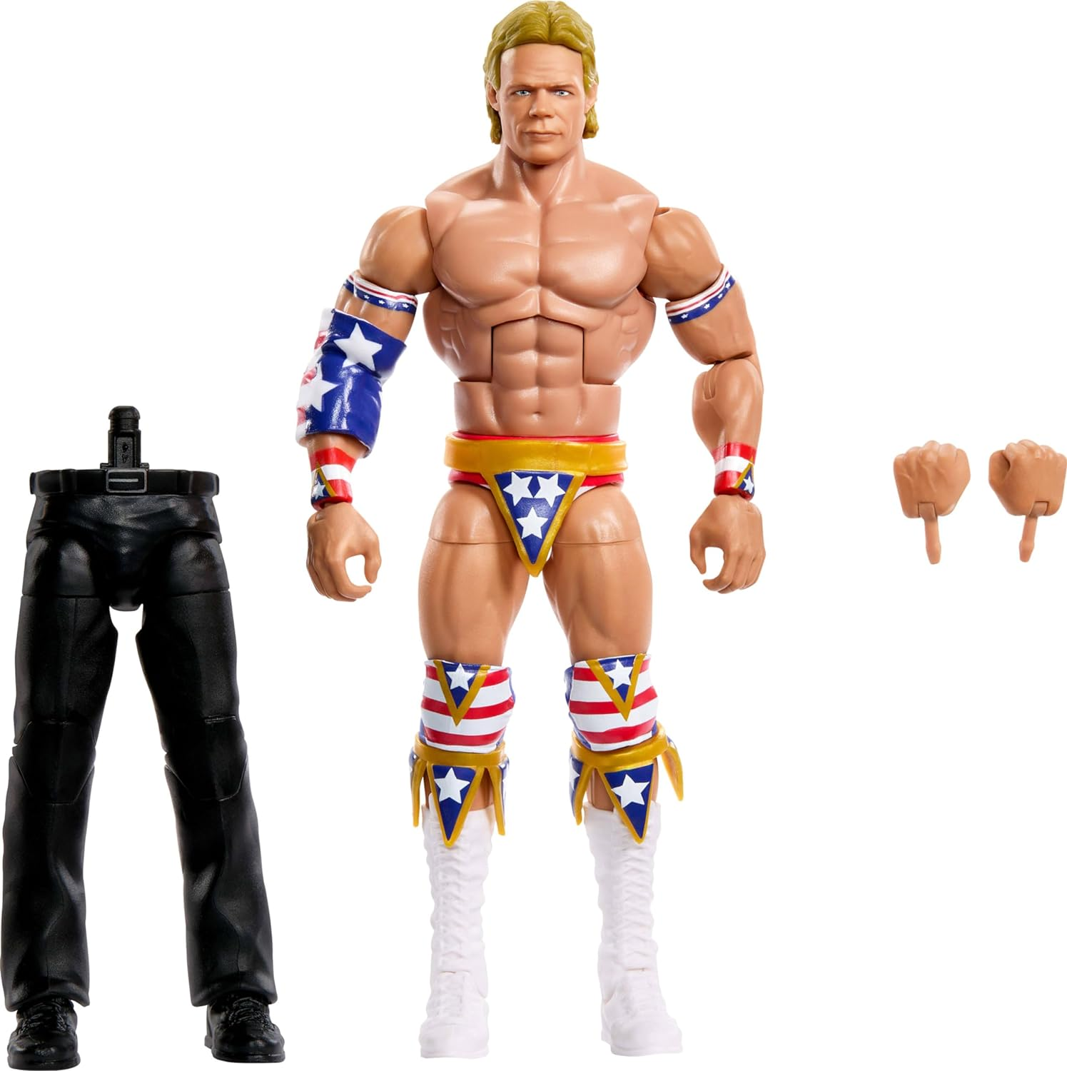 Mattel WWE Elite Collection Action Figure Summerslam Lex Luger with Accessory and Referee Build-A-Figure Parts