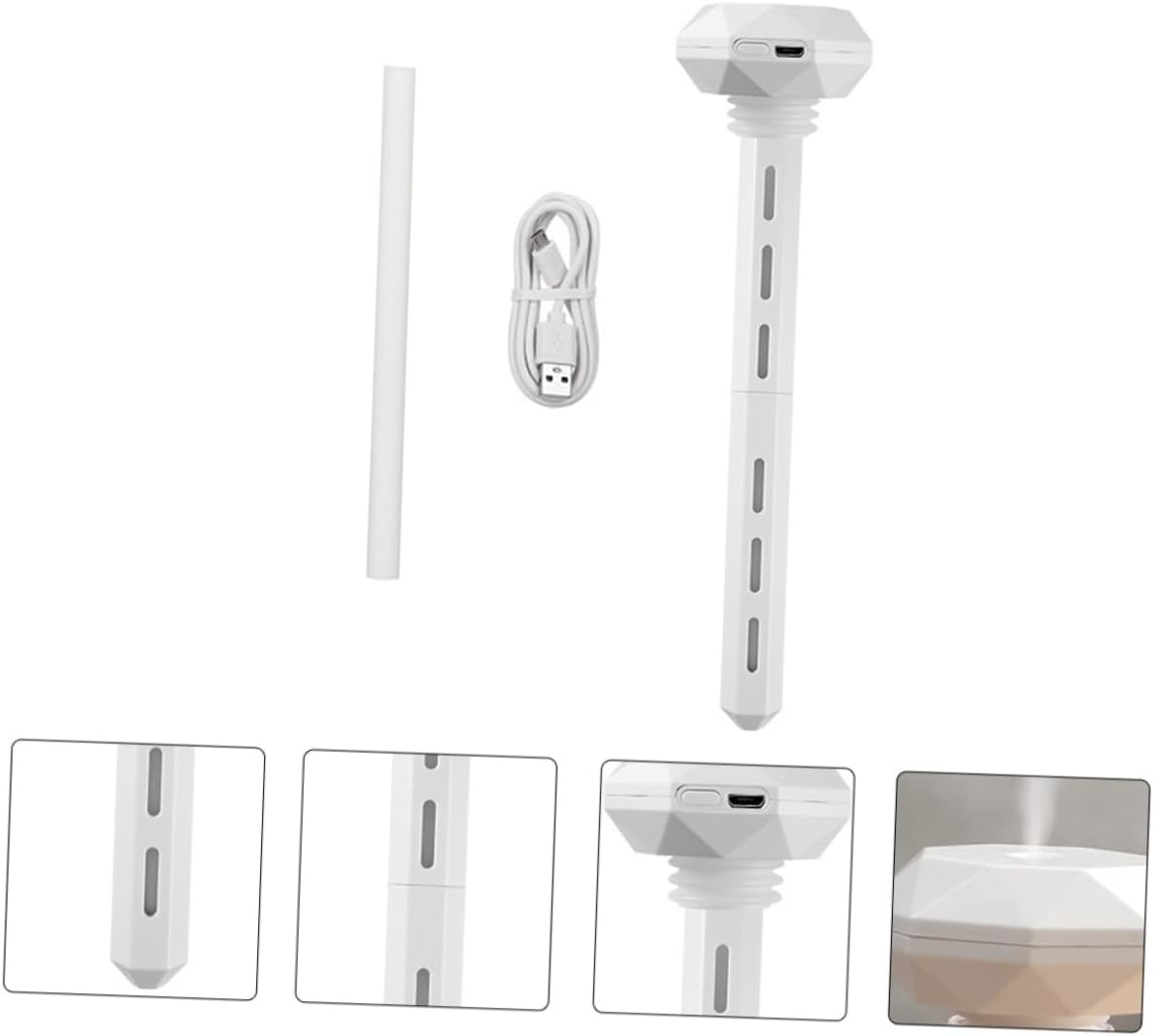 Homoyoyo 1Set USB Donut Humidifier Bar for Home and Office Capacity Aromatherapy Diffuser Humidifying Device for Bedroom Elegant Design image number 3