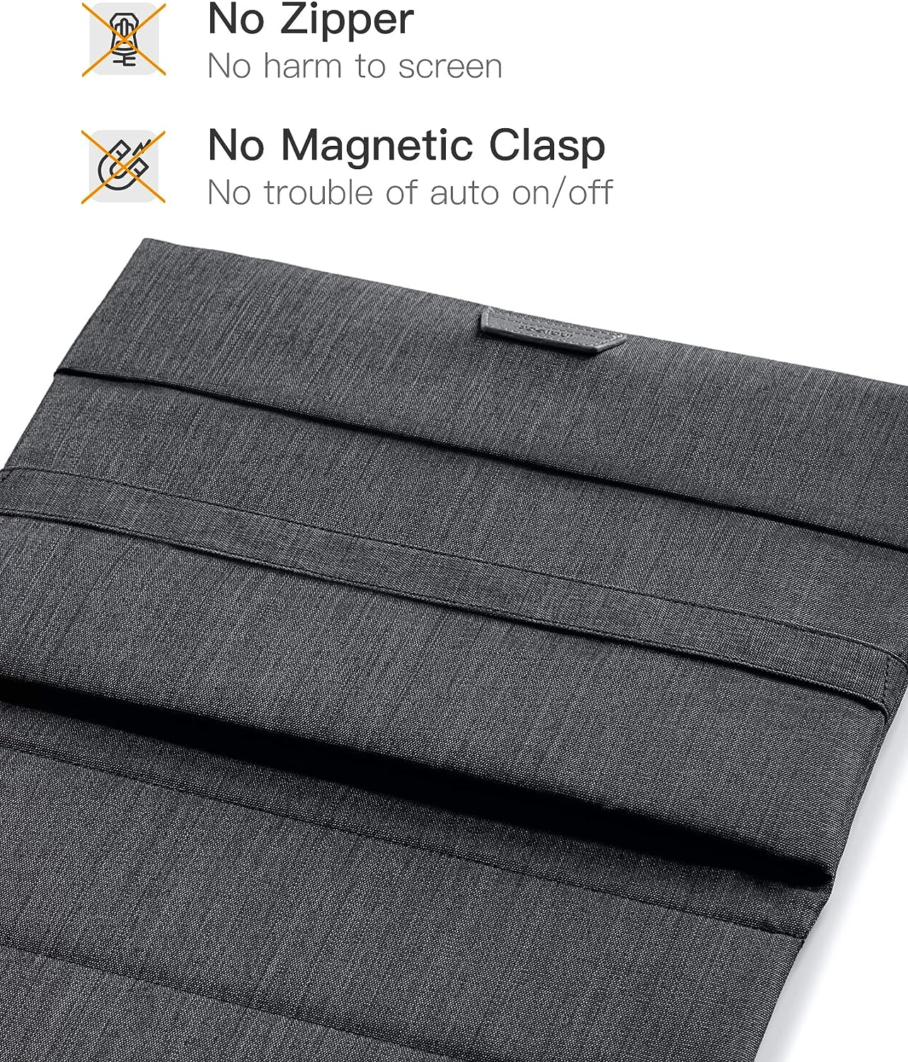 Inateck 13 Inch Laptopsleeve Compatible with 13 Macbook Air M3/M2/M1 2024-2018,13 Macbook Pro M2/M1 2022-2016, 12.3 Surface Pro 11/10/9/X/8/7/6/5/4/3, XPS 13, Laptopbag Case with Stand Function image number 4