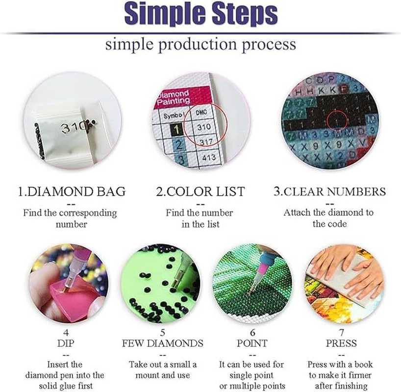 Diamond Painting Kits for Adults, 5D Diamond Art Painting Cattle Art for Adult,Diy Full round 5D Diamond Drill Kit,Gem Art Craft Home Decor,Wall Painting Kit 16X12 Inch