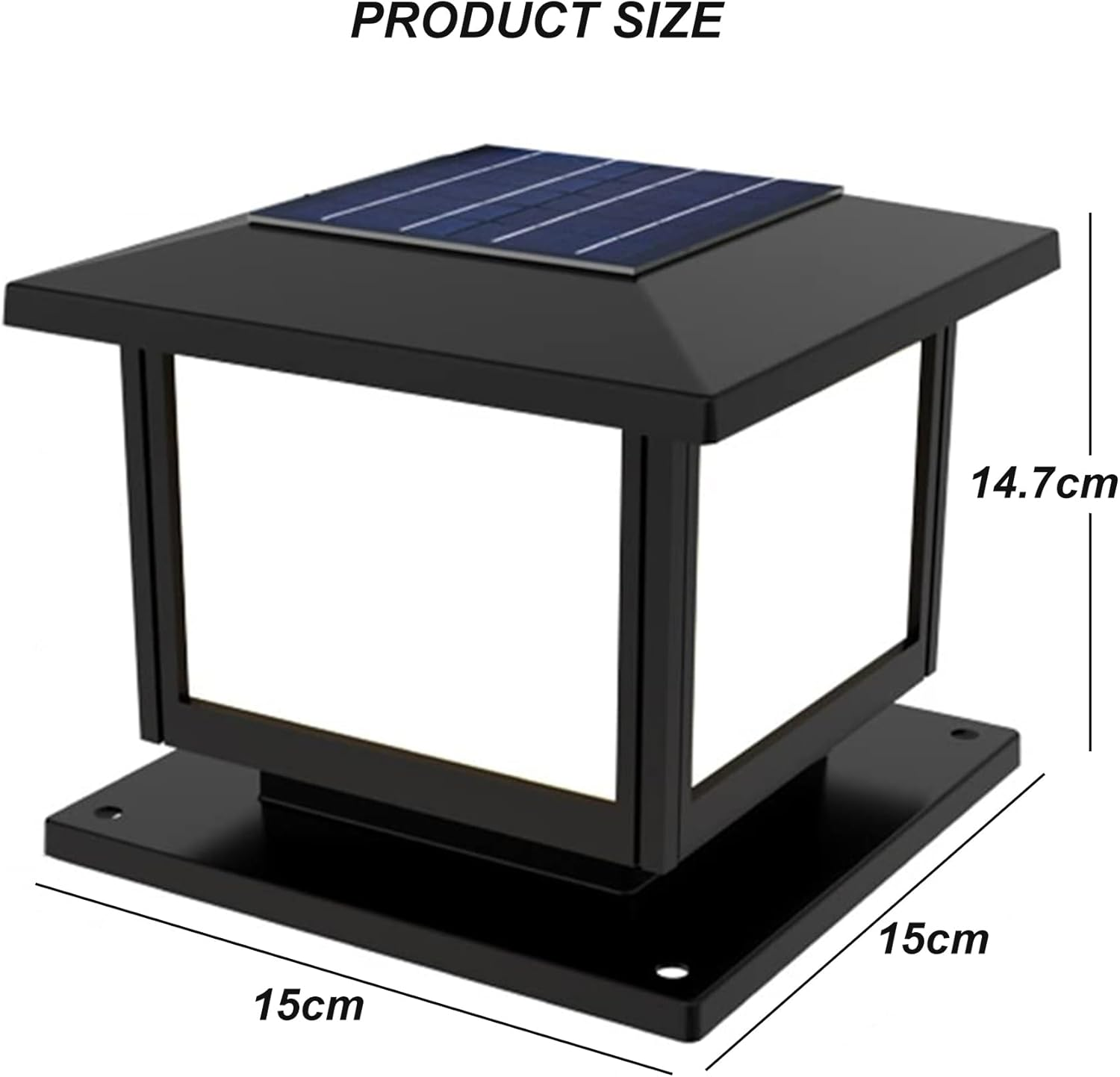 Fence Post Solar Lights Solar Post Cap Lights Post Lights Outdoor Post Lights Post Lights Outdoor Deck Lights Post Lights Outdoor Deck Post Lights Powered Lamp Posts Outdoor Lighting image number 6