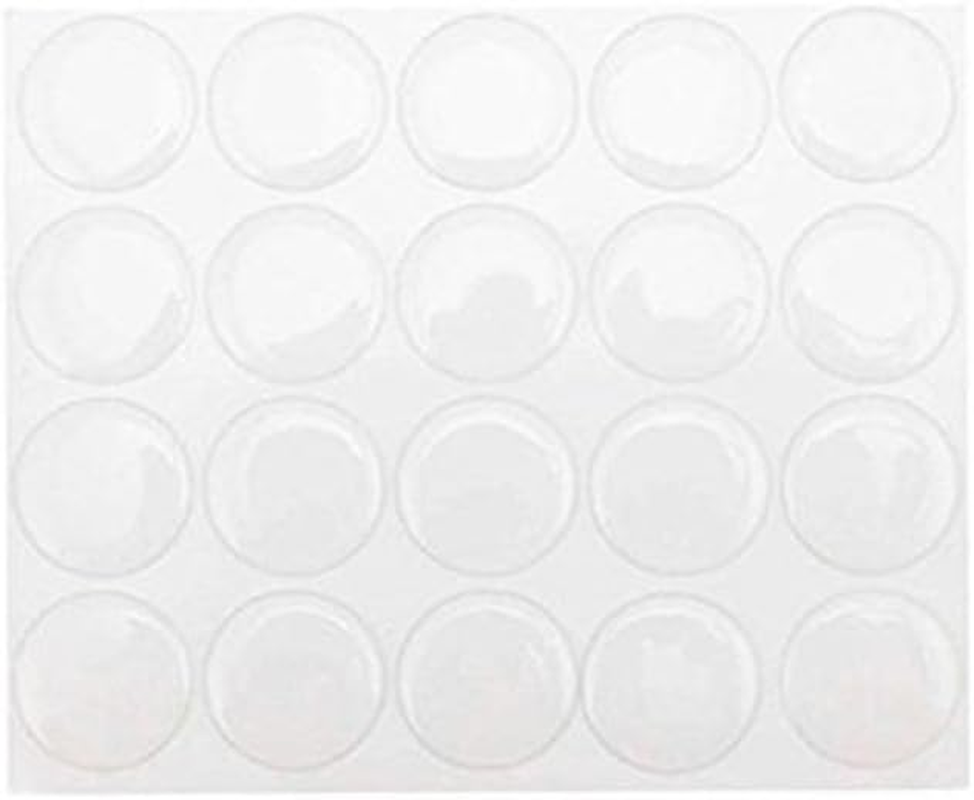 Yueton Pack of 100 Clear 1 round Craft Bottle Caps Epoxy Self Adhesive Stickers for Hair Bows Pendantsscrapbooks image number 3