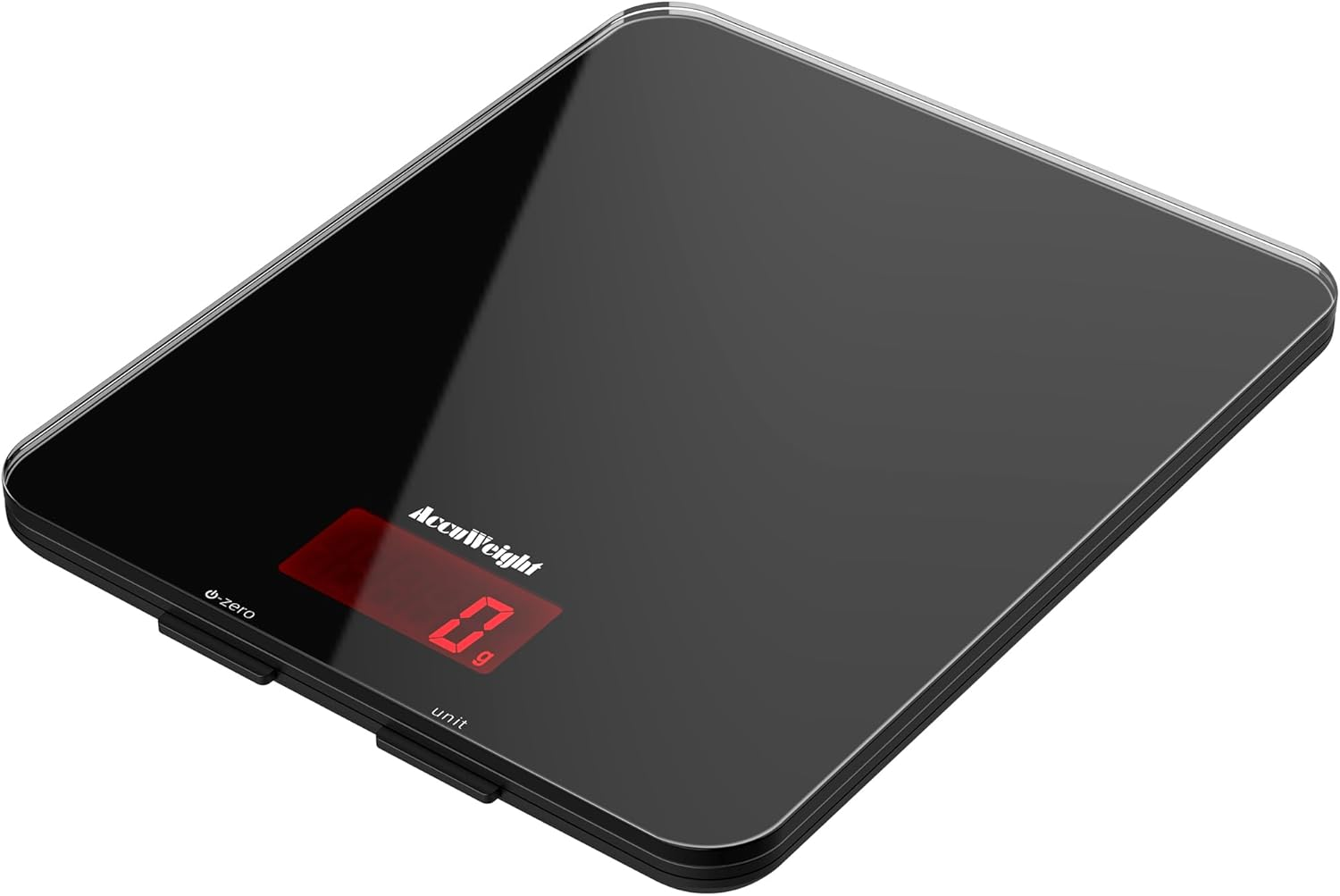 Accuweight Digital Kitchen Scale, 5Kg/11Lb Capacity, Coffee Scale with 5 Units & Tare Function, 7.8-Inch Tempered Glass Food Scale for Baking, Coffee, and Cooking, Digital Scale with Backlit Display image number 3