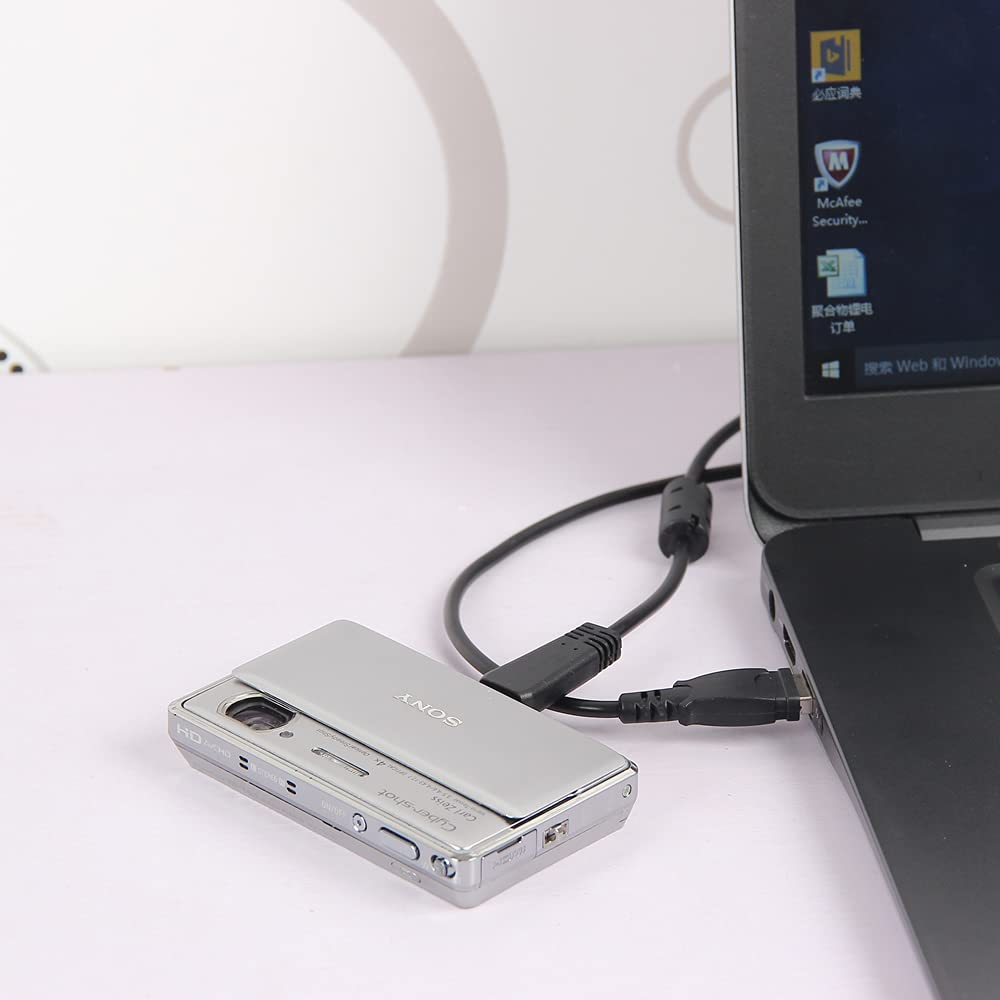 GONOLOWAY Replacement VMC-MD3 USB Charging Cable Compatible with Sony Digital Camera DSC-W350D W360 W380 W390 W570 TX100 TX66 H70 HX100 HX9 HX7 HX7V and More (4.9Ft) image number 6