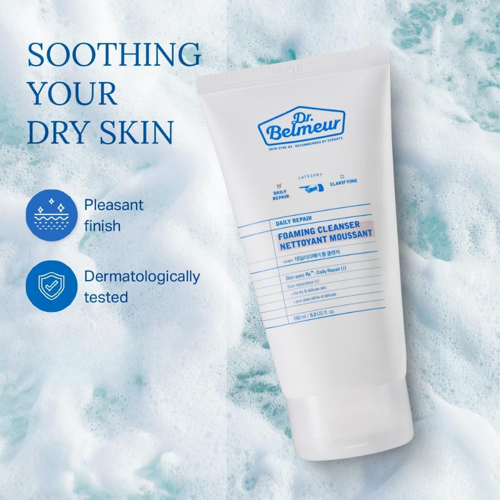 The Face Shop Dr. Belmeur Daily Repair Foam Cleanser, 150 Ml (Pack of 1) image number 2