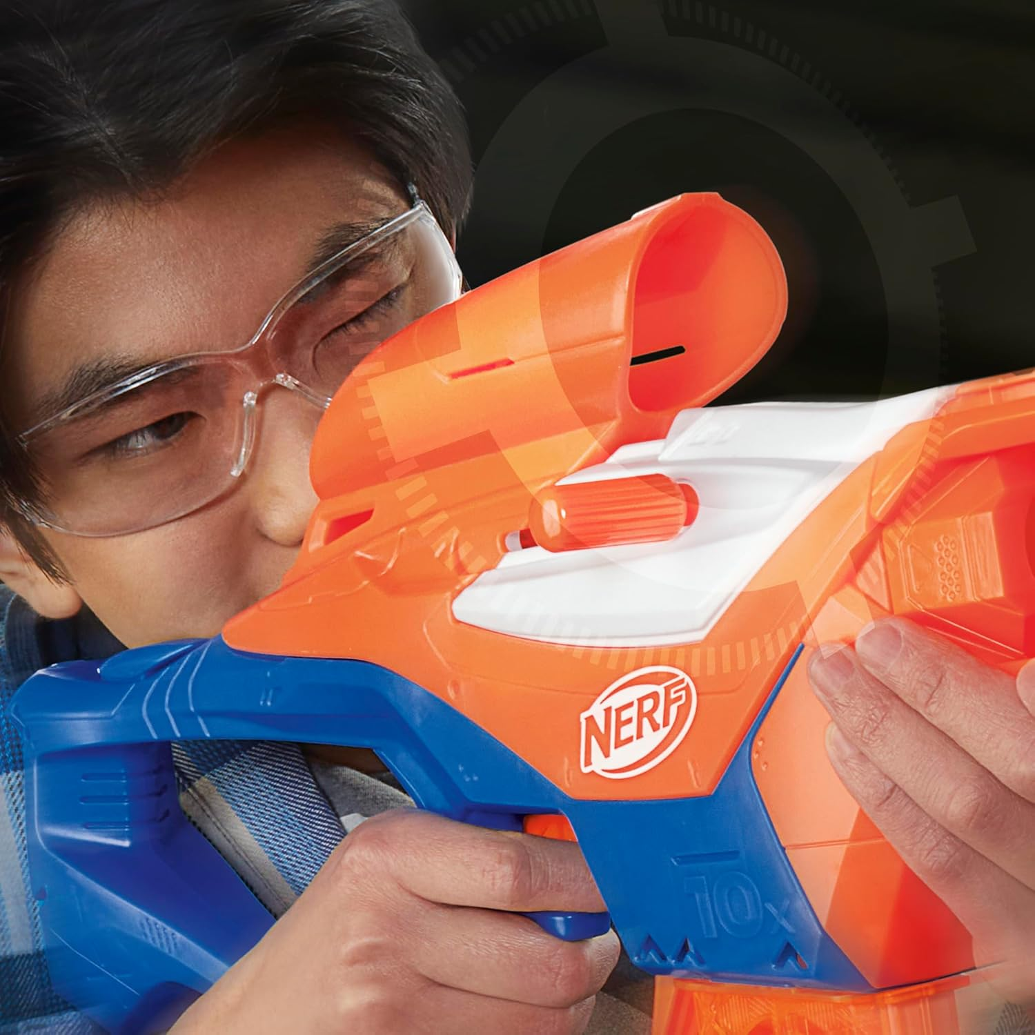 Nerf N Series Pinpoint Dart Blaster, 18 Nerf N1 Darts Compatible Only with Nerf N Series Blasters, 10-Dart Clip, Nerf Blaster Gifts for Kids image number 1