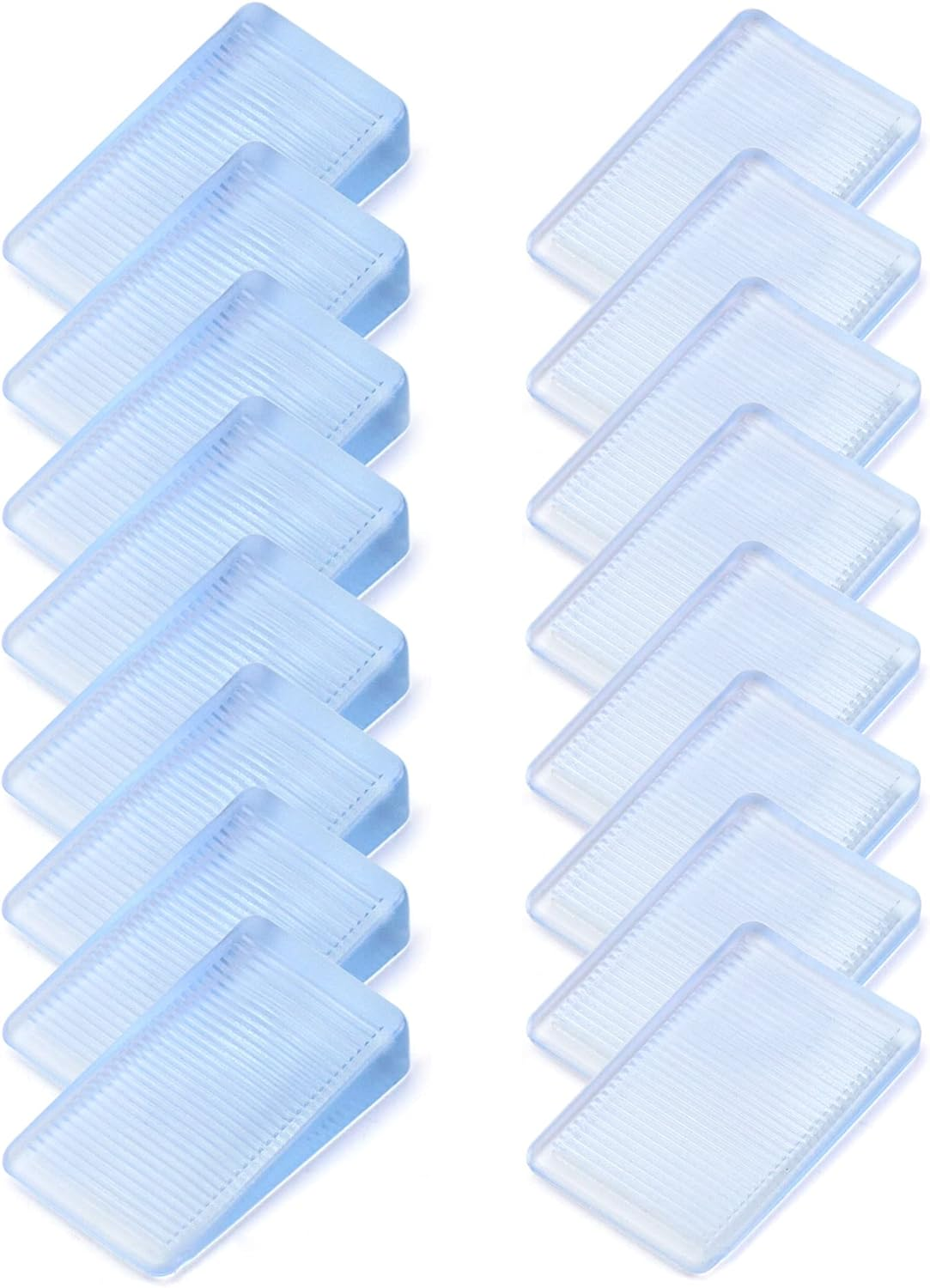 QWORK 16 Pcs Furniture Leveling Wedge, Transparent Leveling Shims Non-Slip Furniture Pads Wedges 2 Height Available (5Mm,10Mm) image number 5