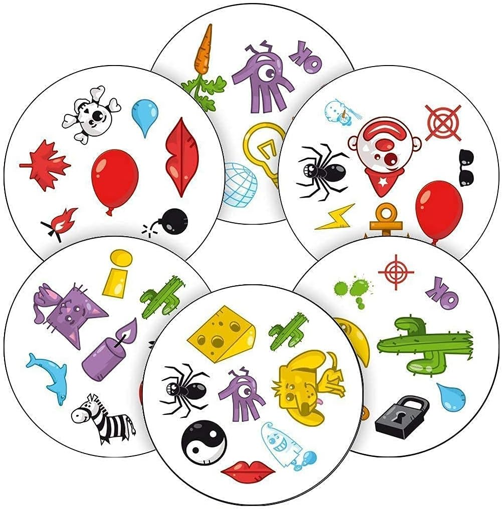 Blue Orange Spot It! Classic Party Game for 2 to 8 Players, Ages 7+ image number 4