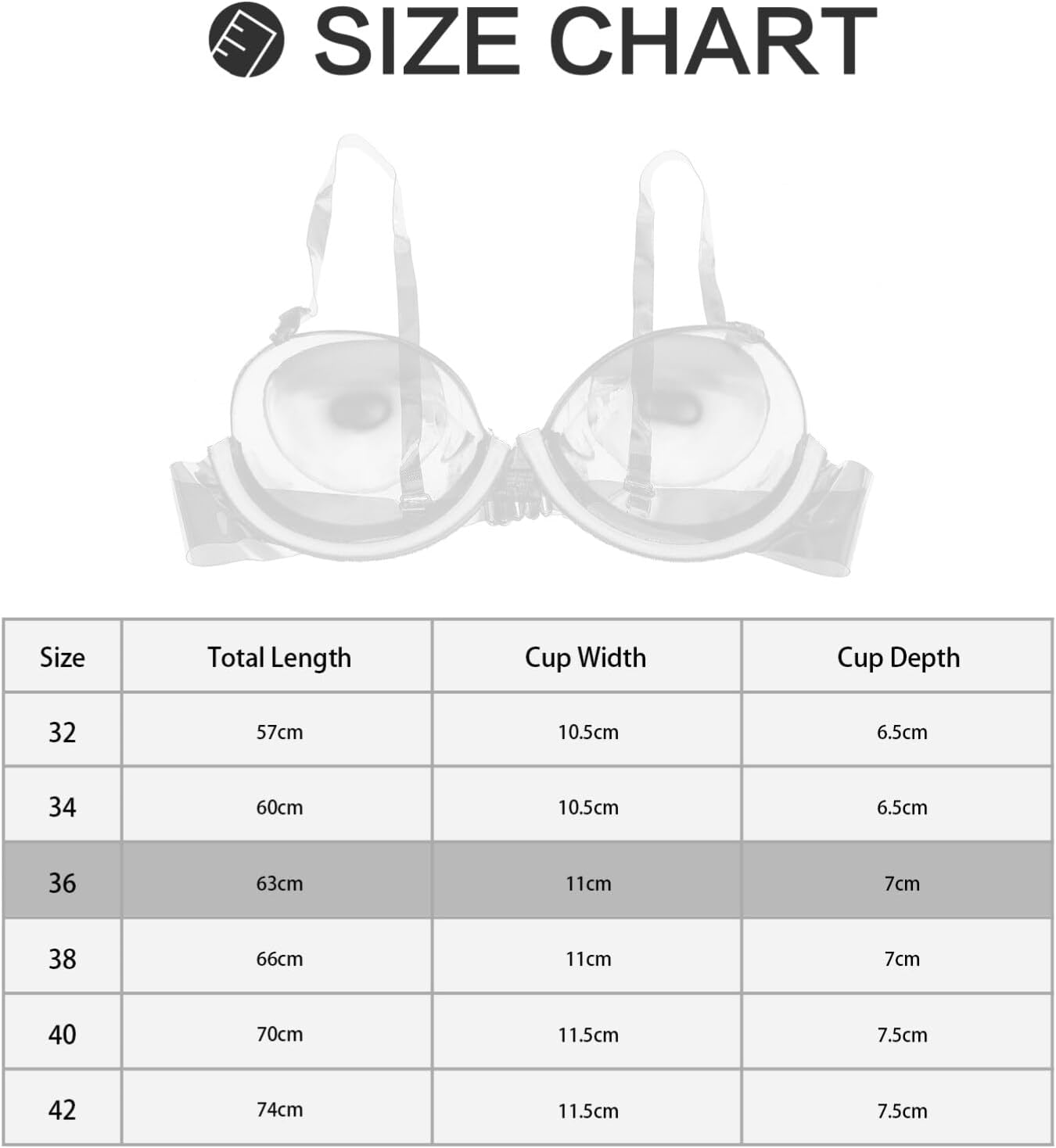 Invisible Bras for Women Womens Seamless Clear Back Bra Disposable Invisible Transparent Underwear Ultra-Fine Shoulder Strap for Travel 36 image number 5