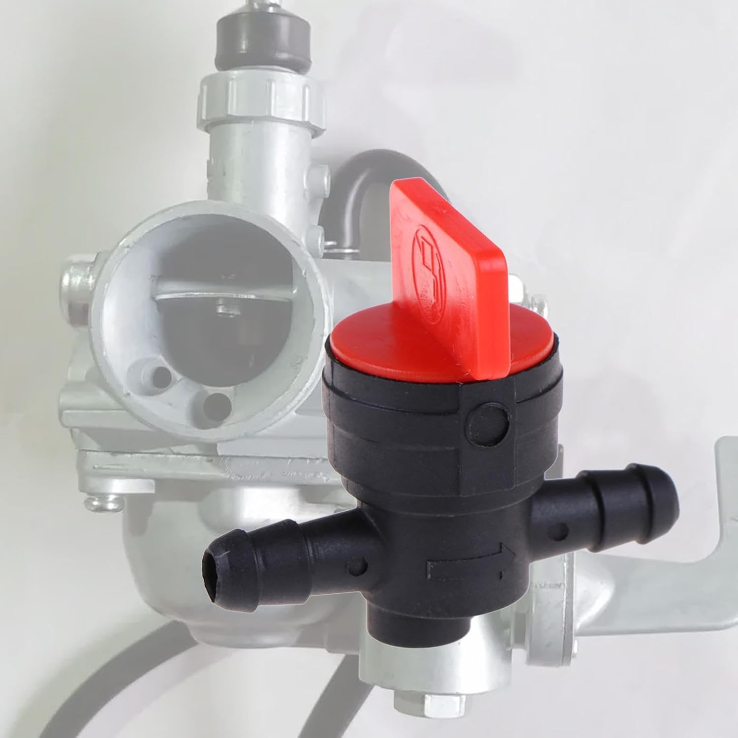 Generic 1/4" Inline Petcock Fuel Shutoff Valve, Fuel Shutoff Valve Assembly, Petcock Fuel Shutoff Valve for Lawn Mower, image number 1