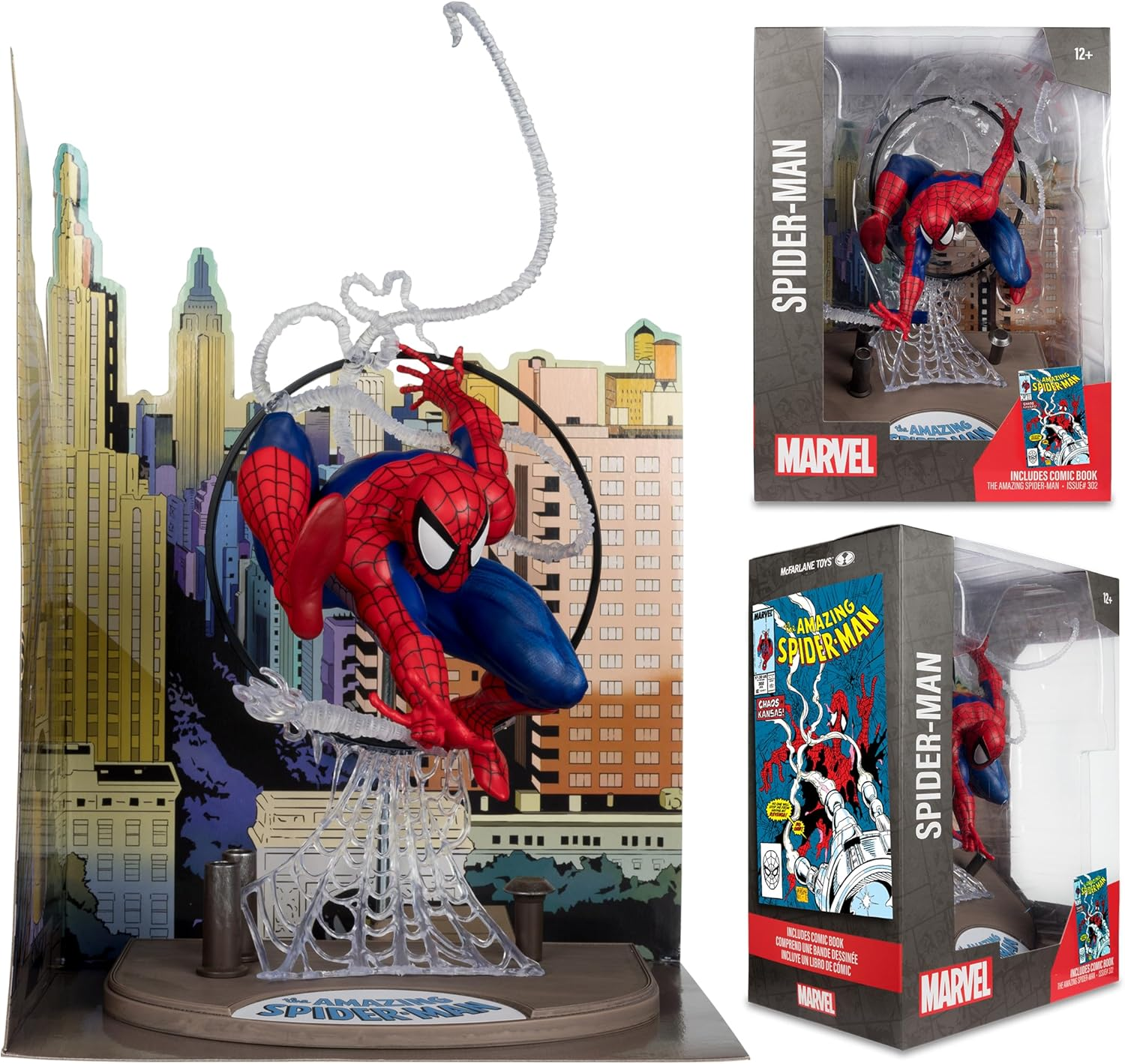 New Brand Collection 1:6TH WV1 - Figure 1 (Spider-Man by Todd Mcfarlane Comes with Comic Book)