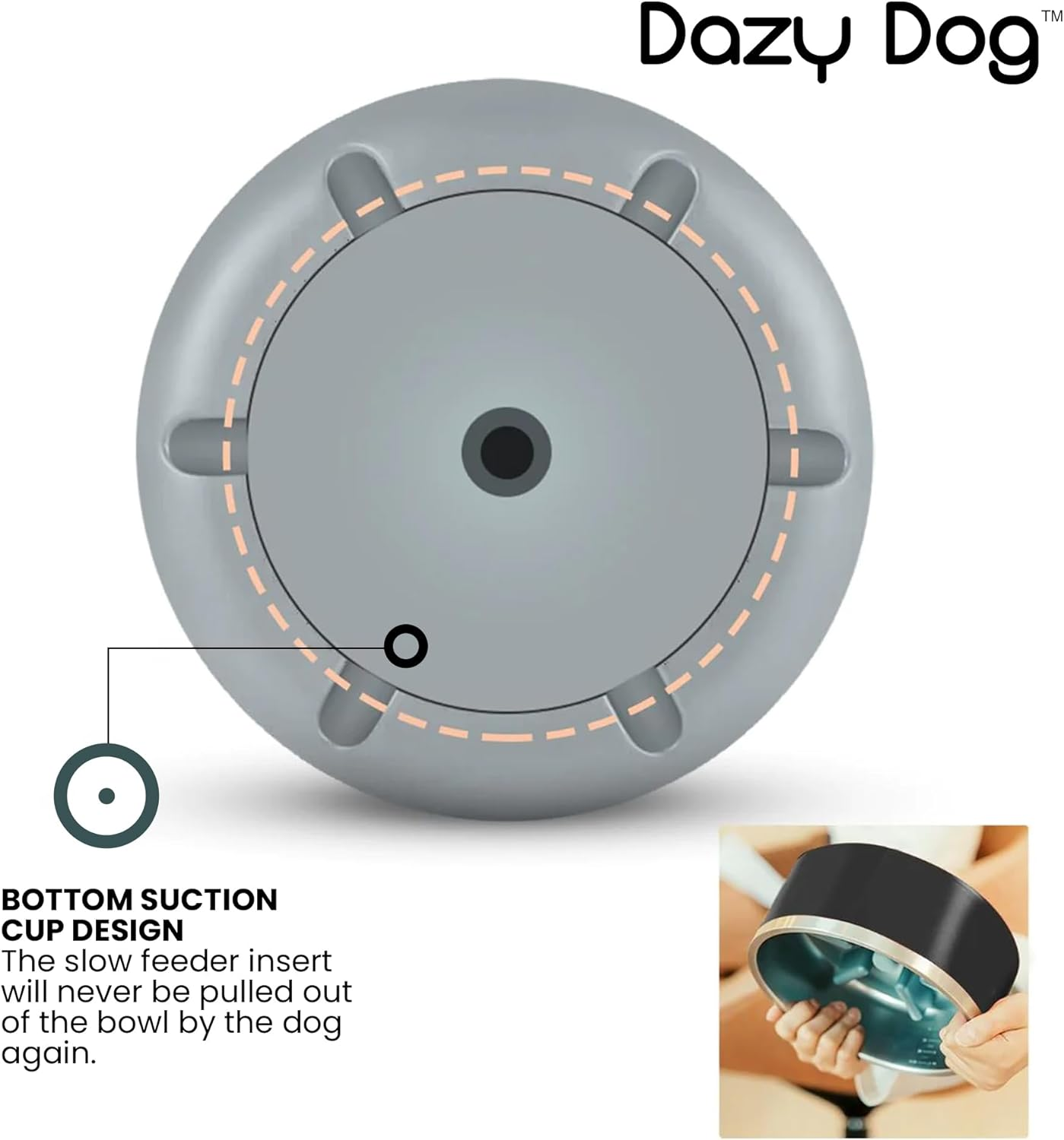 Dazy Dog Slow Feeder Insert for Bowl - Compatible with Dazy Dog Bowls - Promote Healthy Eating Habits image number 2