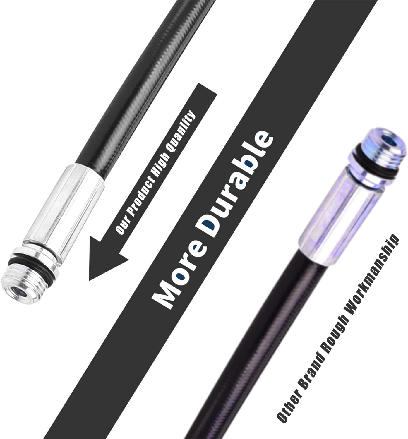 Pressure Washer Drain Pipe Hose Cleaning Kit for Karcher K2-K7 Series and LAVOR Pressure Washer, with Jet Nozzle and Rotating Jet Nozzle, 15 M/50FT, 180 Bar and 2700 PSI image number 6