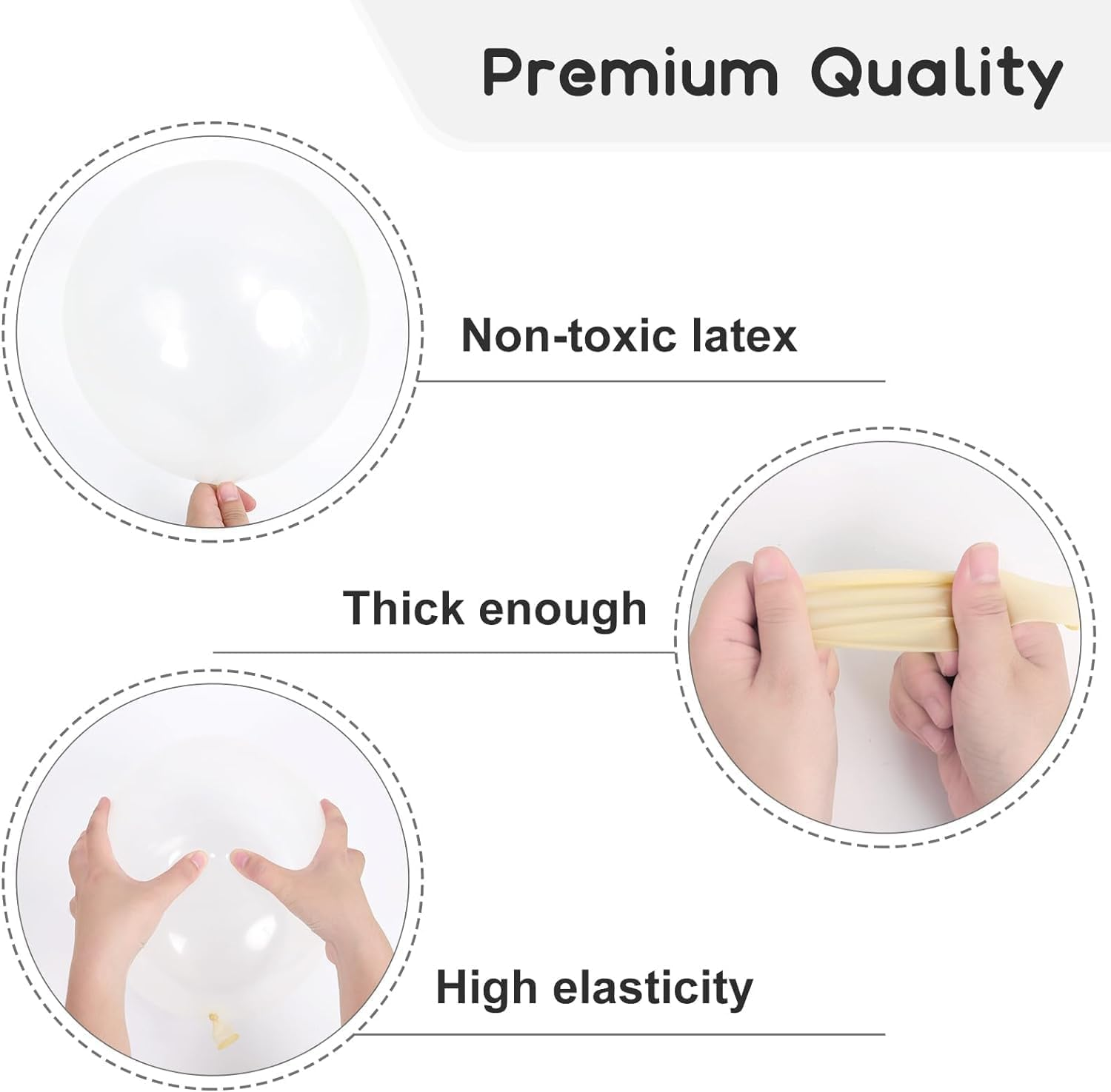 Clear Latex Party Balloons 50Pcs 25Cm 10 Inch Transparent Balloons for Birthday Graduation Wedding Baby Shower Gender Reveal Engagement Party Decoration image number 6