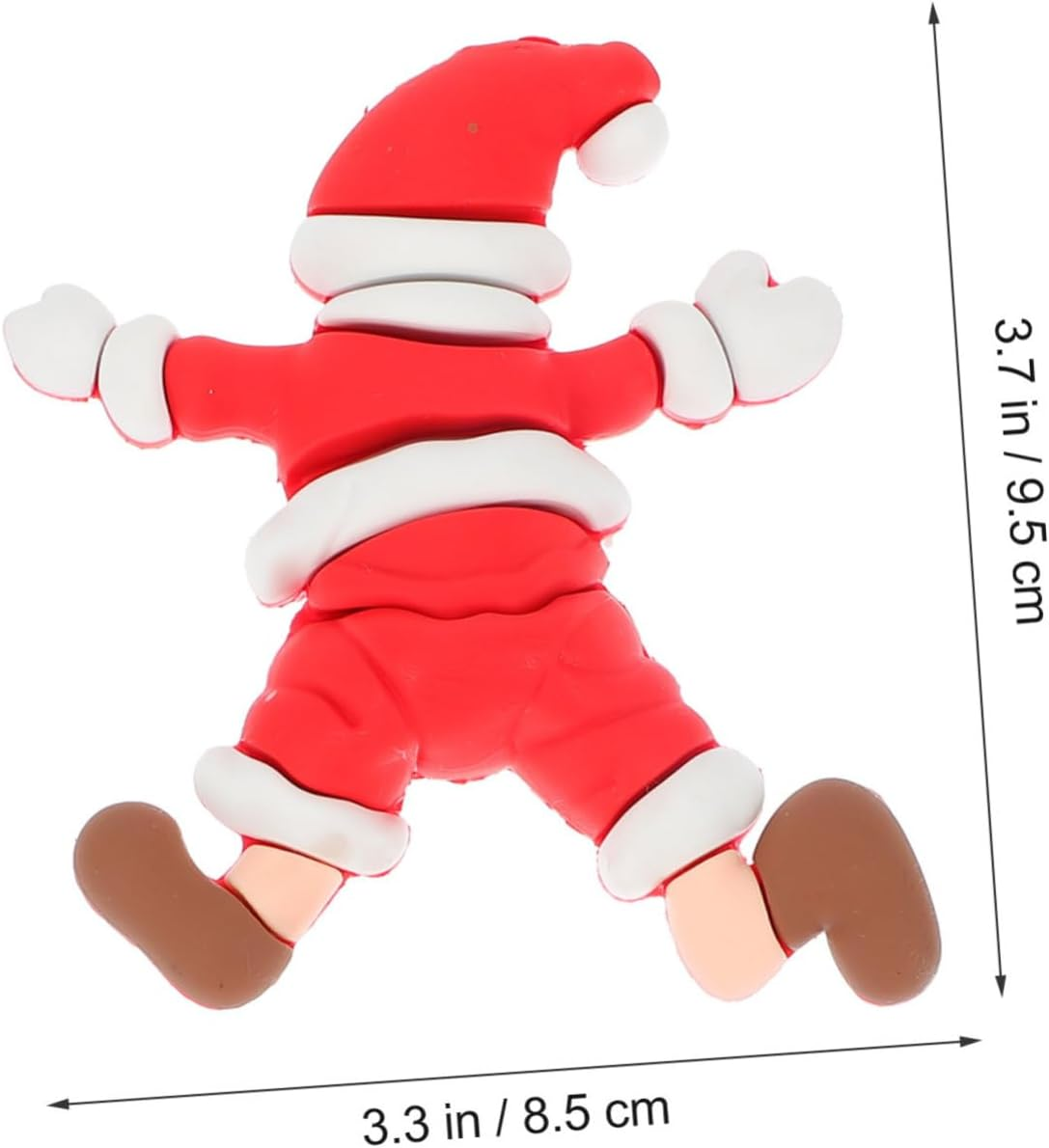 NOLITOY Christmas Cake Topper Xmas Theme Soft Sled Santa Cake Decoration Insert for Holiday Dessert Fondant Christmas Home Decor image number 2