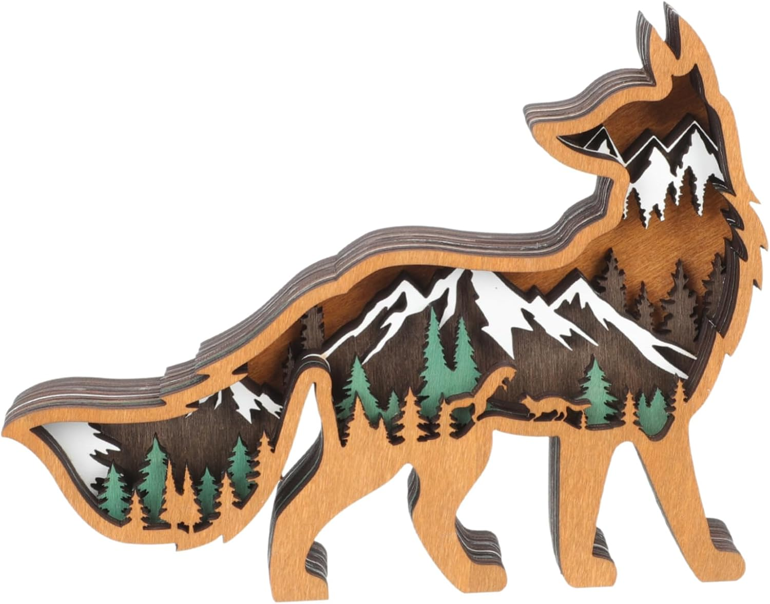 Craft Christmas Ornaments Multi-Layer Animal Decor Felt Christmas Tree Decorations image number 4