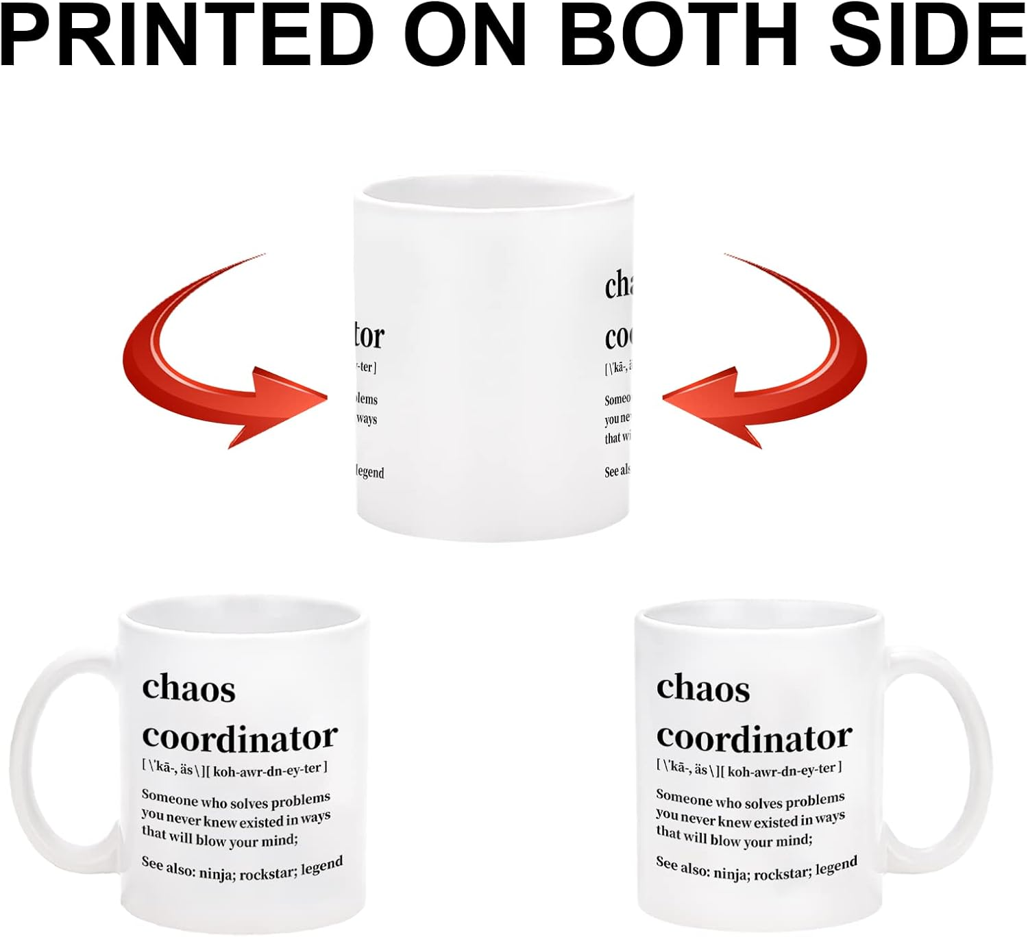 Cabtnca Chaos Coordinator Mug - Office & Teacher Gifts, 11Oz image number 6