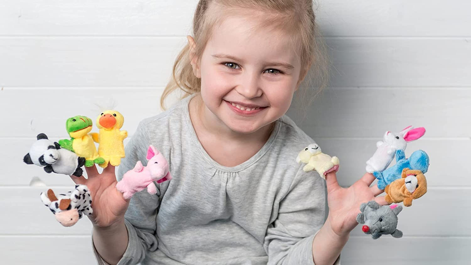 Animal Finger Puppets Set (10PCS), Velvet Animal Finger Puppets for Toddlers, Velvet Cute Cartoon Hand Animals Style Educational Toys Cloth Velvet Puppets Doll Mini Animals Zoo Babies Storytime Toy image number 4