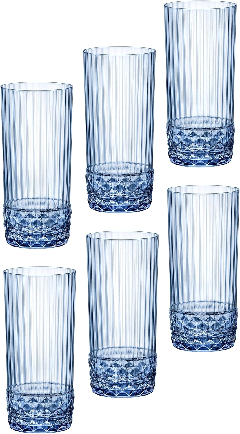 Bormioli Rocco America 20'S Highball Glass, 490 Ml Capacity (Set of 6)