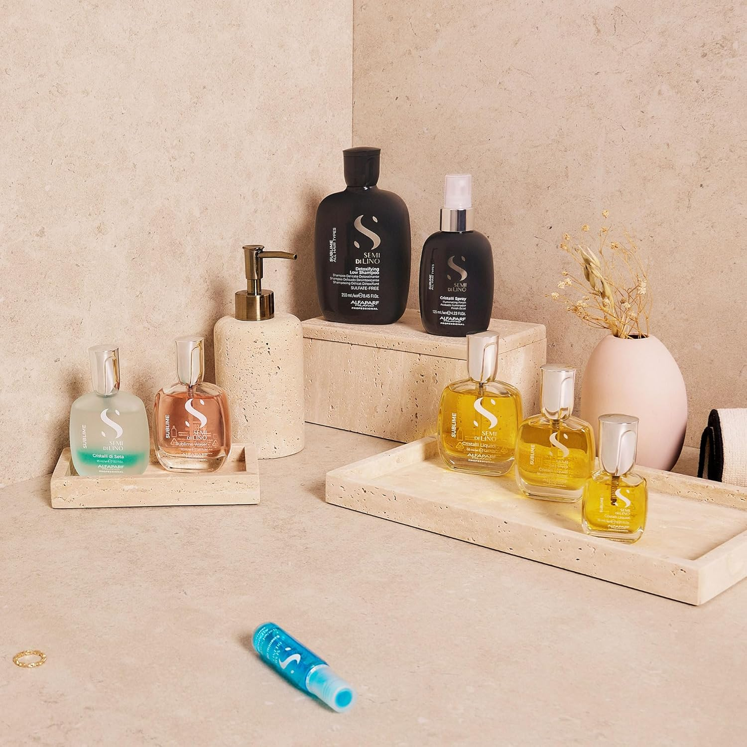 Alfaparf Milano Semi Di Lino Sublime Detoxifying Deep Cleansing Mud Treatment - Safe on Color Treated Hair - Clay-Based Detox for Hair - Professional Salon Quality - 21.1 Oz.