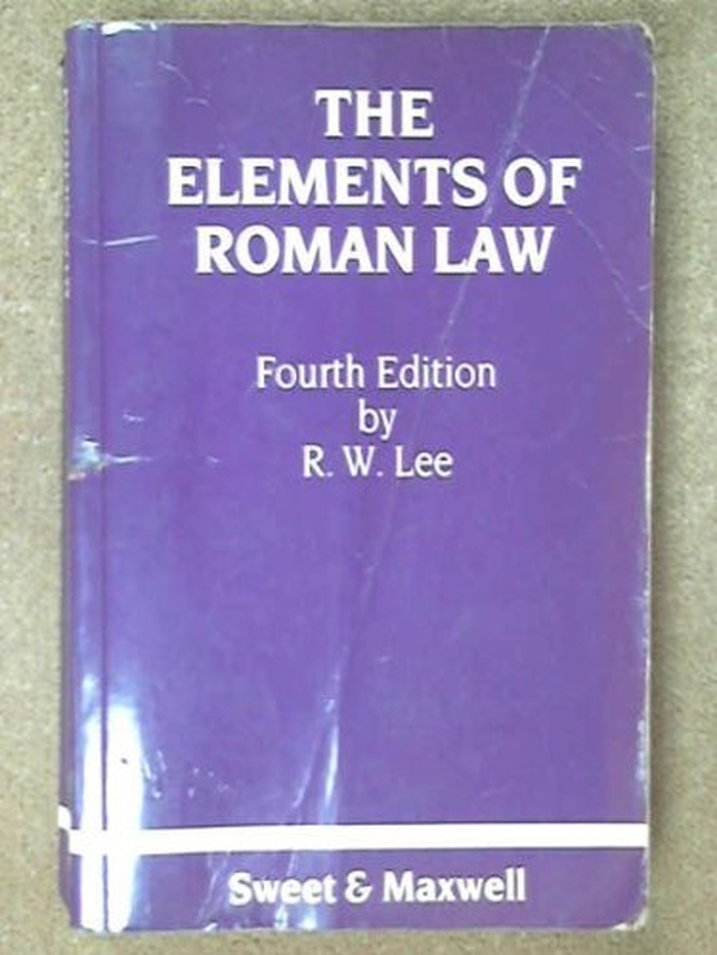 Elements of Roman Law