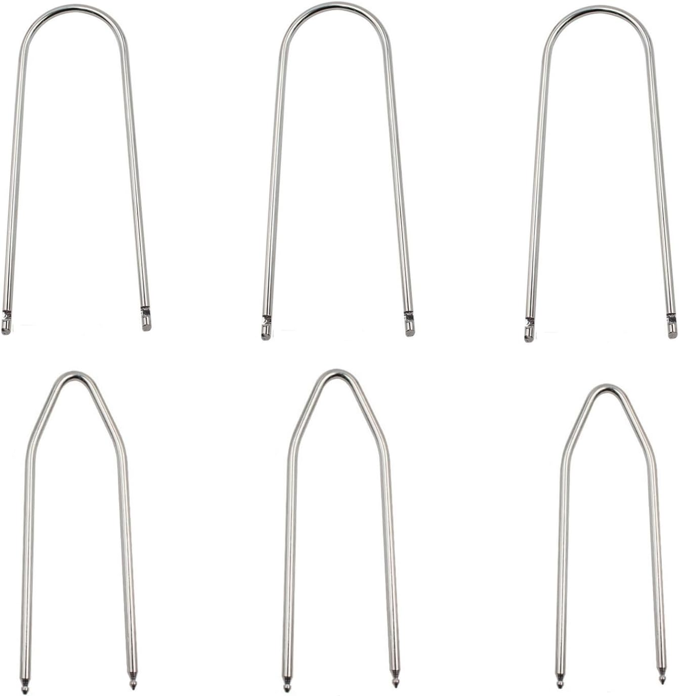 6 Pieces Car Radio Removal Pry Tool U-Shaped &V-Type Automotive Car Radio Removal Pry Tool Kit Stainless Steel Car Radio Removal Tool for Disassembly of Most Car Audio Frequency Converter image number 5