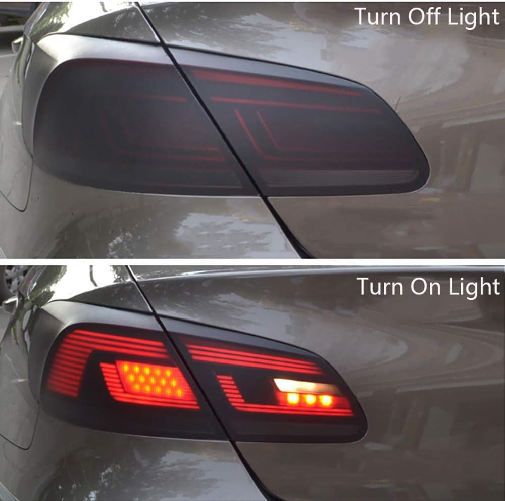 KOMAS 12" X 48" Tint Vinyl Film Sticker Sheet Roll for Car Tail Lights (Matt Black) - Glossy Clear image number 5