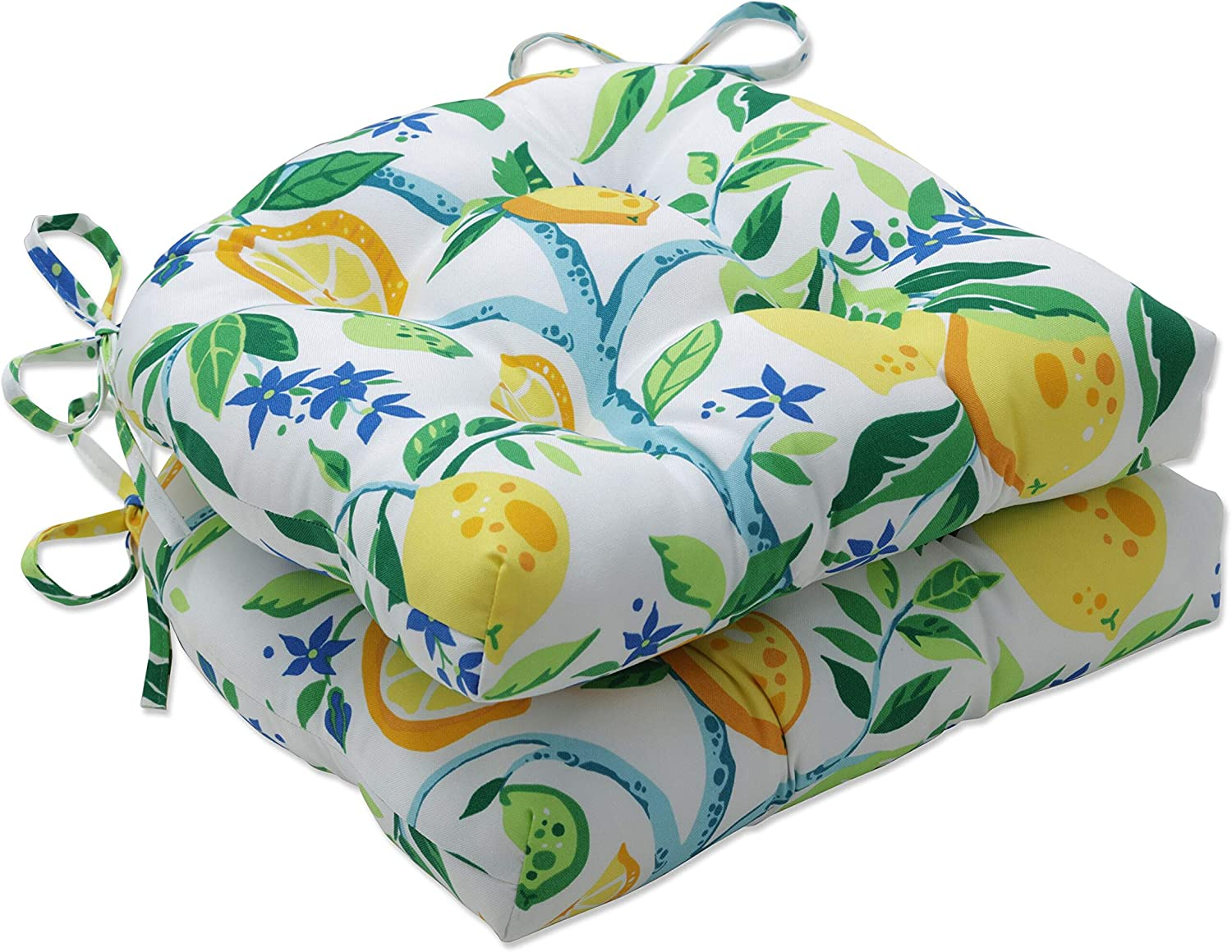 Pillow Perfect Outdoor/Indoor Lemon Tree Large Chair Pads, 17&rdquo; X 17.5&rdquo;, Yellow, 2 Count image number 6
