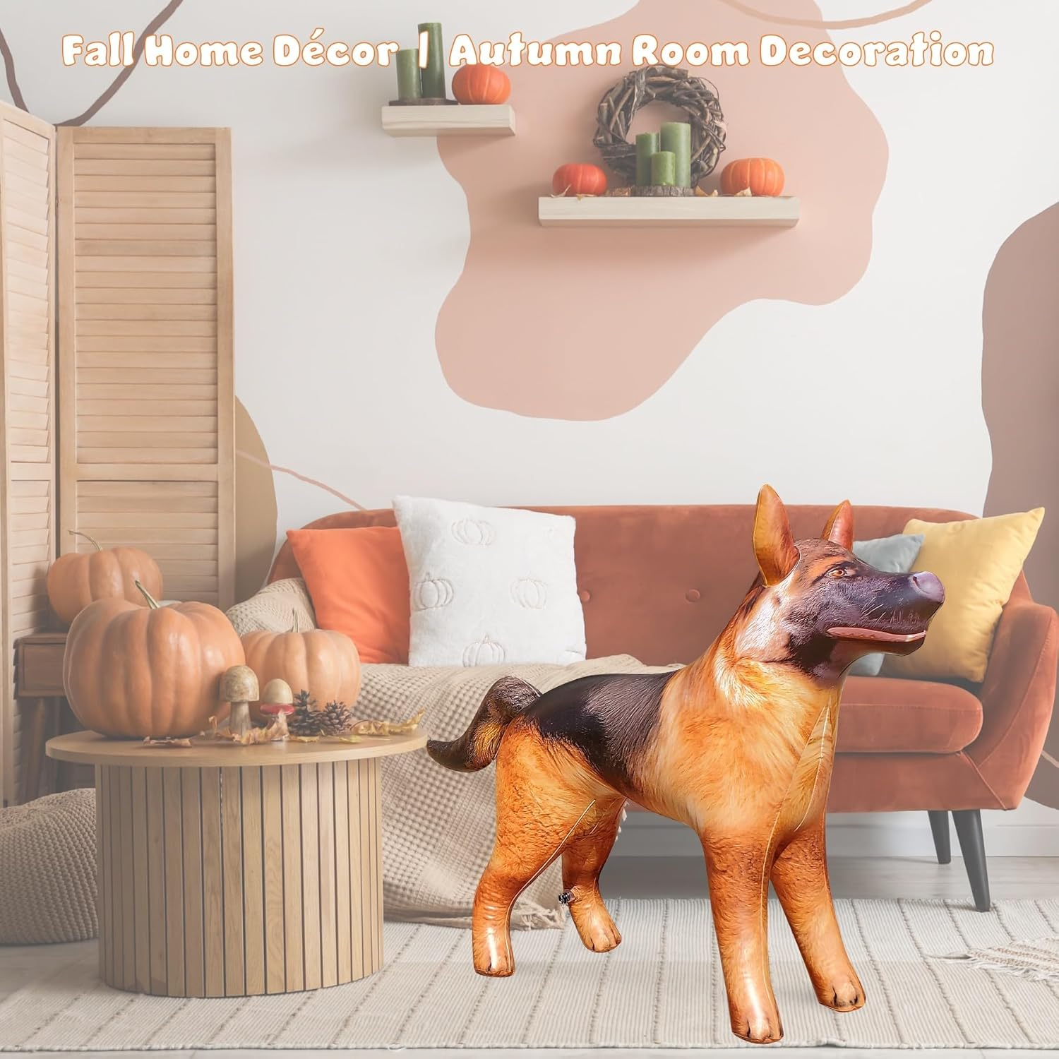 Jet Creations An-Shepherd German Shepherd Dog K9 Police Dog Inflatable Air Stuffed Animal Size 41 Inch image number 3