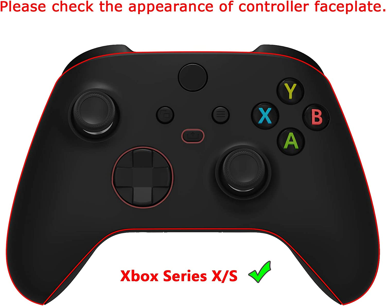 Extremerate Playvital Anti-Skid Sweat-Absorbent Controller Grip for Xbox Series X/S Controller, Professional Textured Soft Rubber Pads Handle Grips for Xbox Series X/S Controller