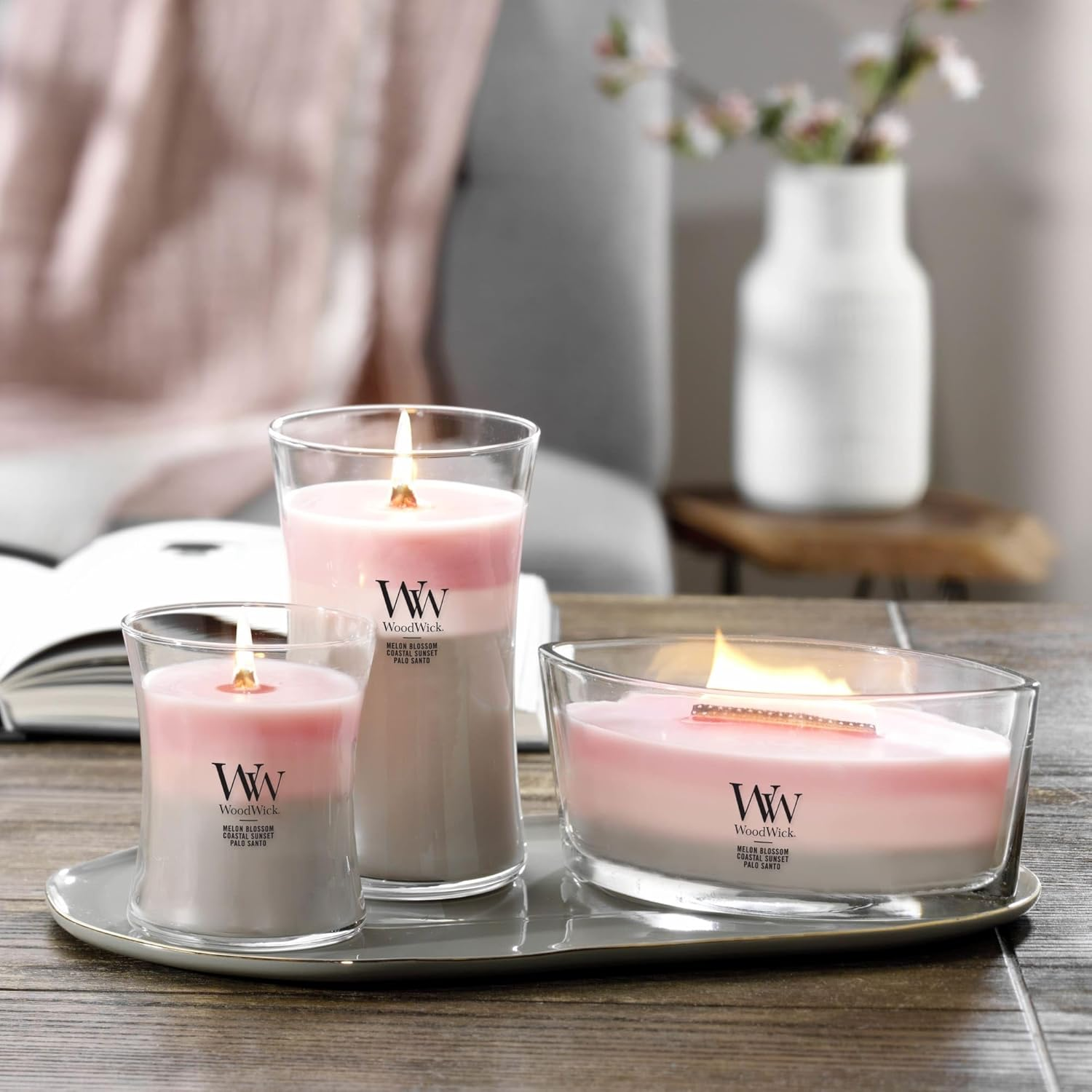 Woodwick Shoreline Trilogy Jar Candle, Ellipse image number 1