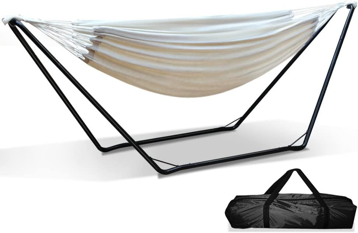 Gardeon Hammock, Single Bed Portable Camping Swing Hanging Chairs Hammocks Patio Backyard Porch Outdoor Indoor Furniture, 150Kg Capacity Handcrafted Tassels White image number 4